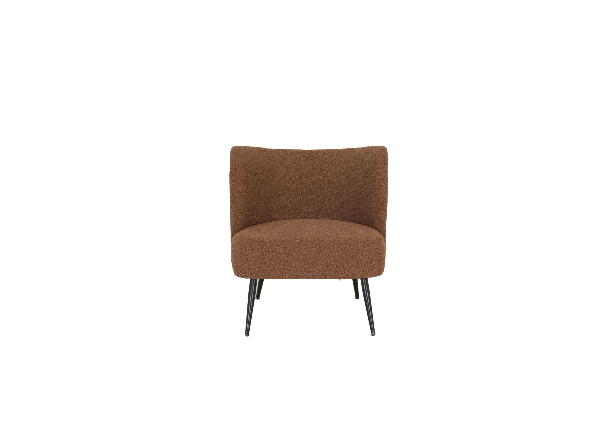 Overzichtsfoto - Oorfauteuil Kerry 70x70x76cm - bouclé - roest