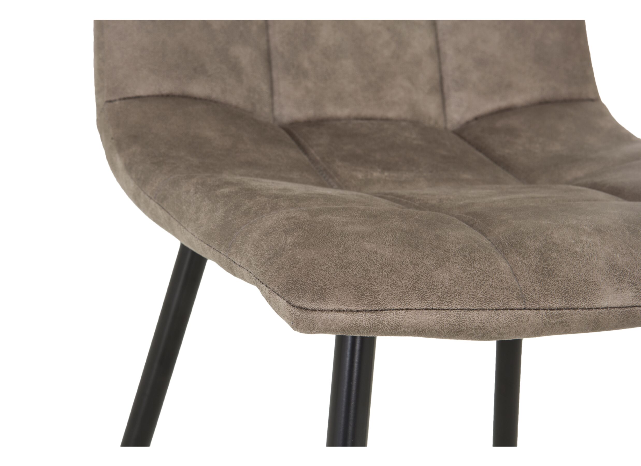 Detail - Chaise Churchill 46x54,5x85cm - métal/tissu - taupe