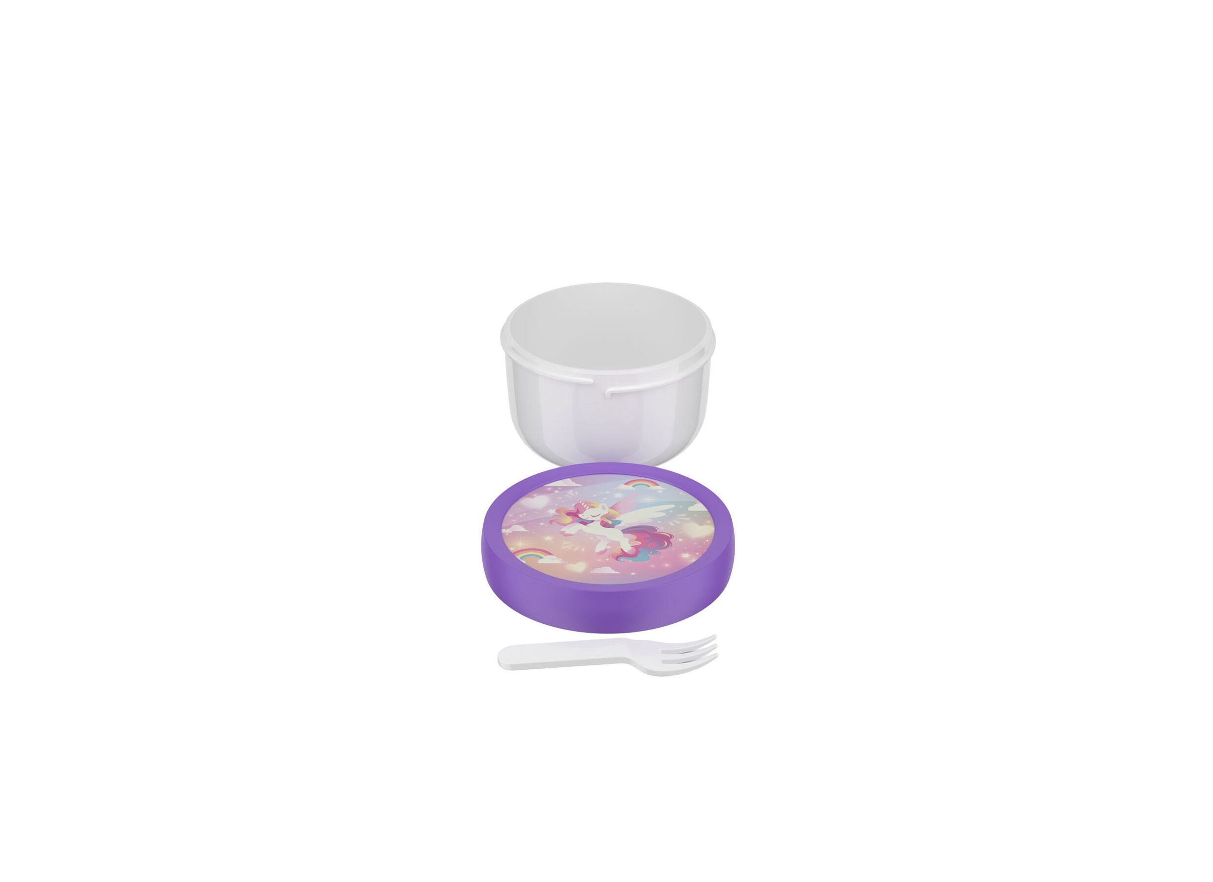 Indeling - Fruitdoos Campus 300ml - kunststof - unicorn glow