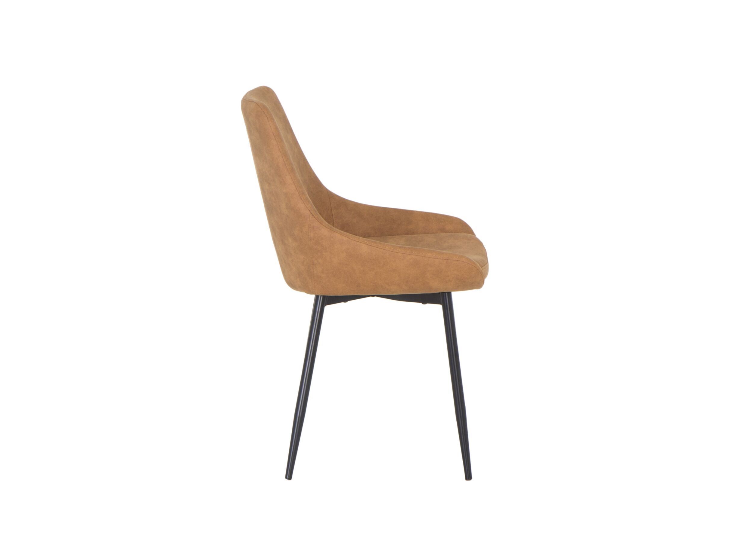 Kuipstoel Flagey 48x49x86cm - microvezel - lichtbruin
