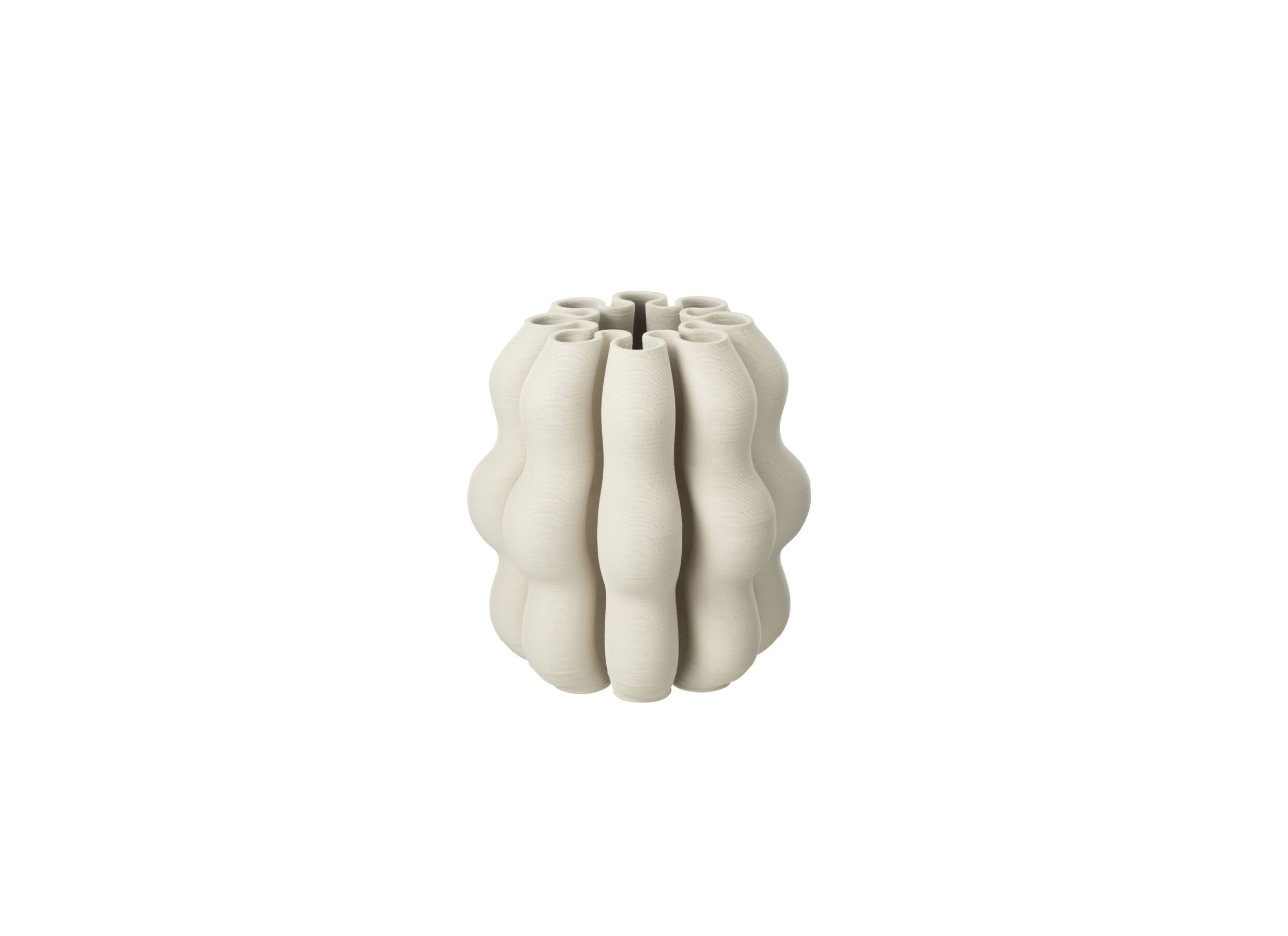 Vaas Naos H25cm - keramiek - beige - Vaas Naos H25cm - keramiek - beige