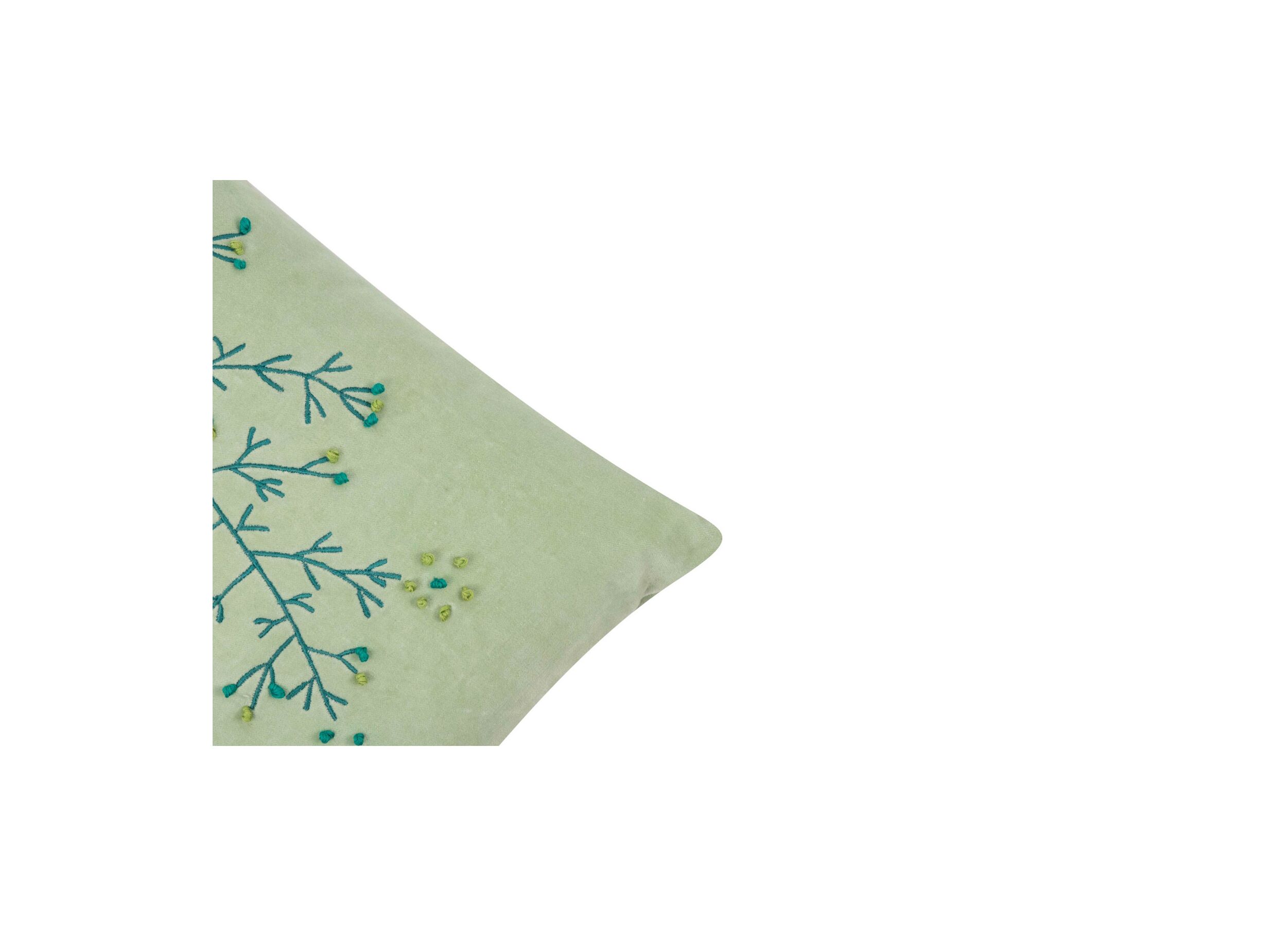 Detail - Coussin Thalia 30x50cm - tissu - vert clair