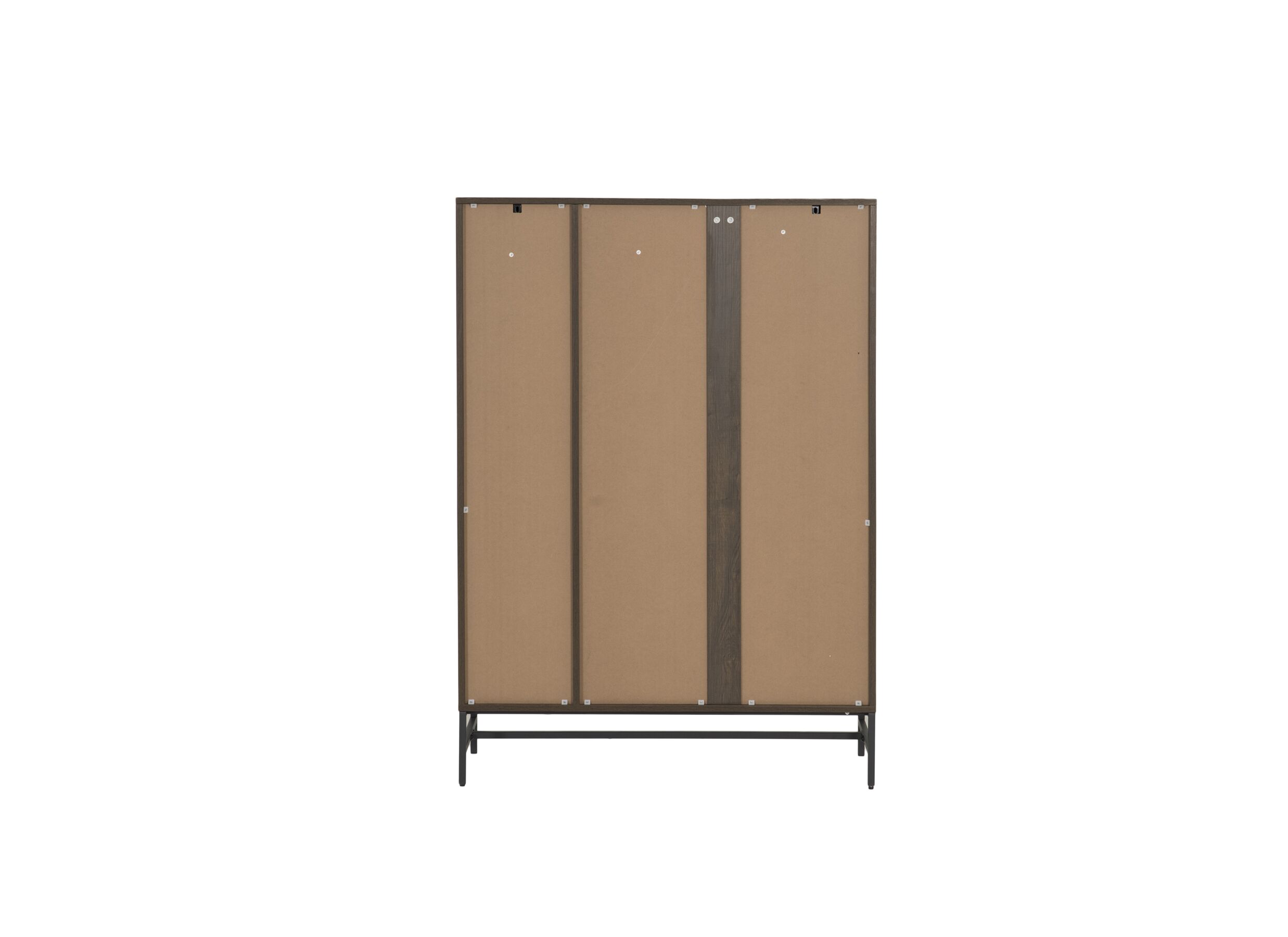 Aperçu - Armoire à chaussures Stripes 98,7x35x140,4cm - décor - smoked chêne