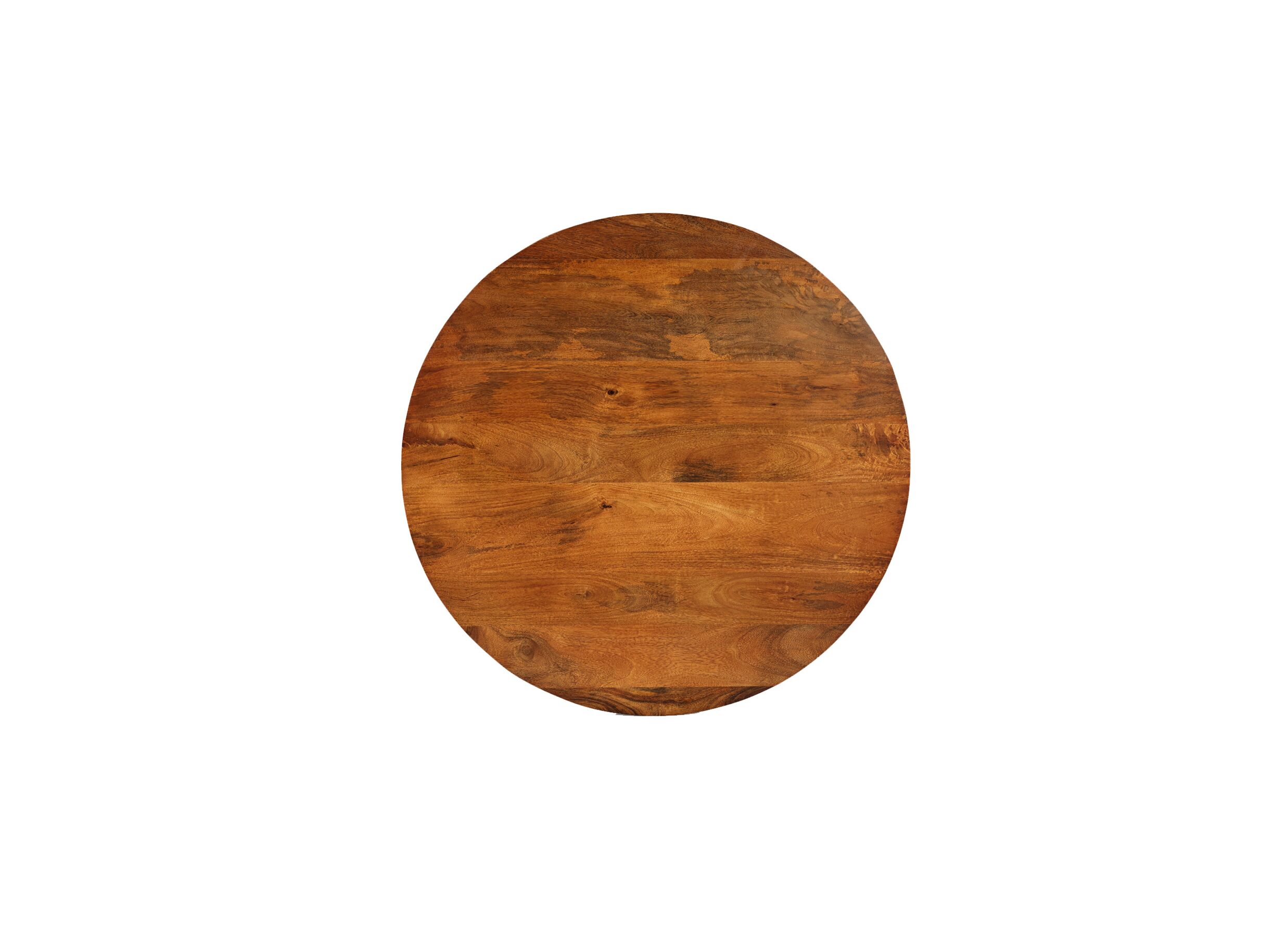 Detail - Table basse Carnival Ø90x50cm - manguier massif - marron