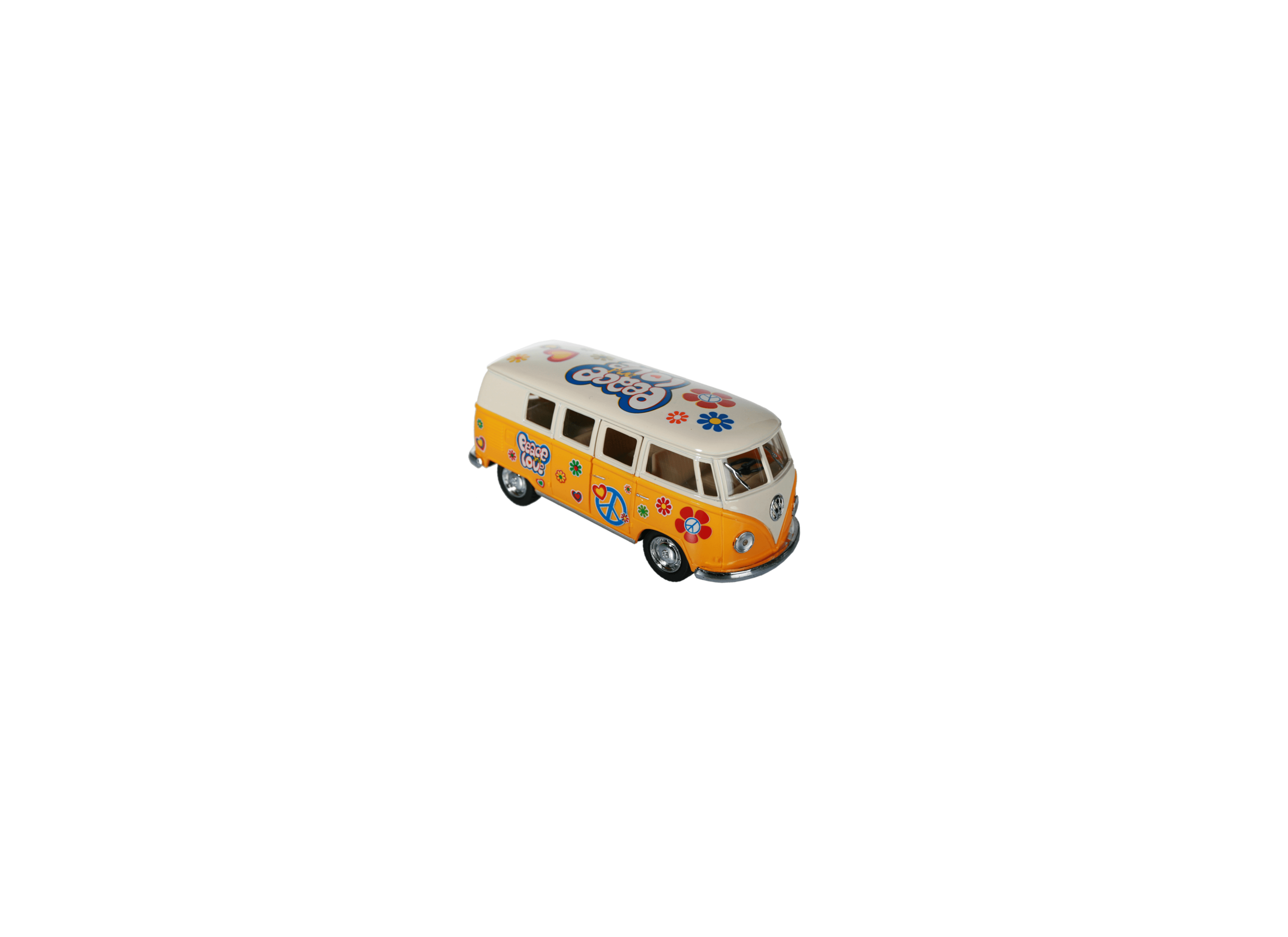 Detail - Car Model 1962 VW Bus Peace & Love