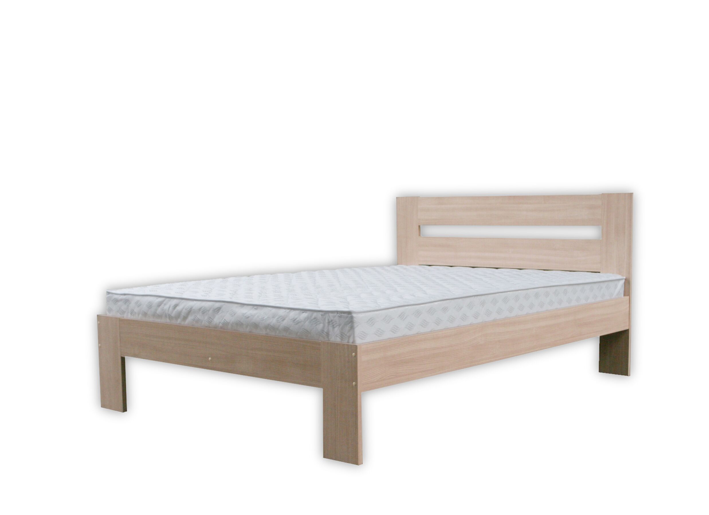 Bed 120x200cm - decor - sonoma met matras en bodem
