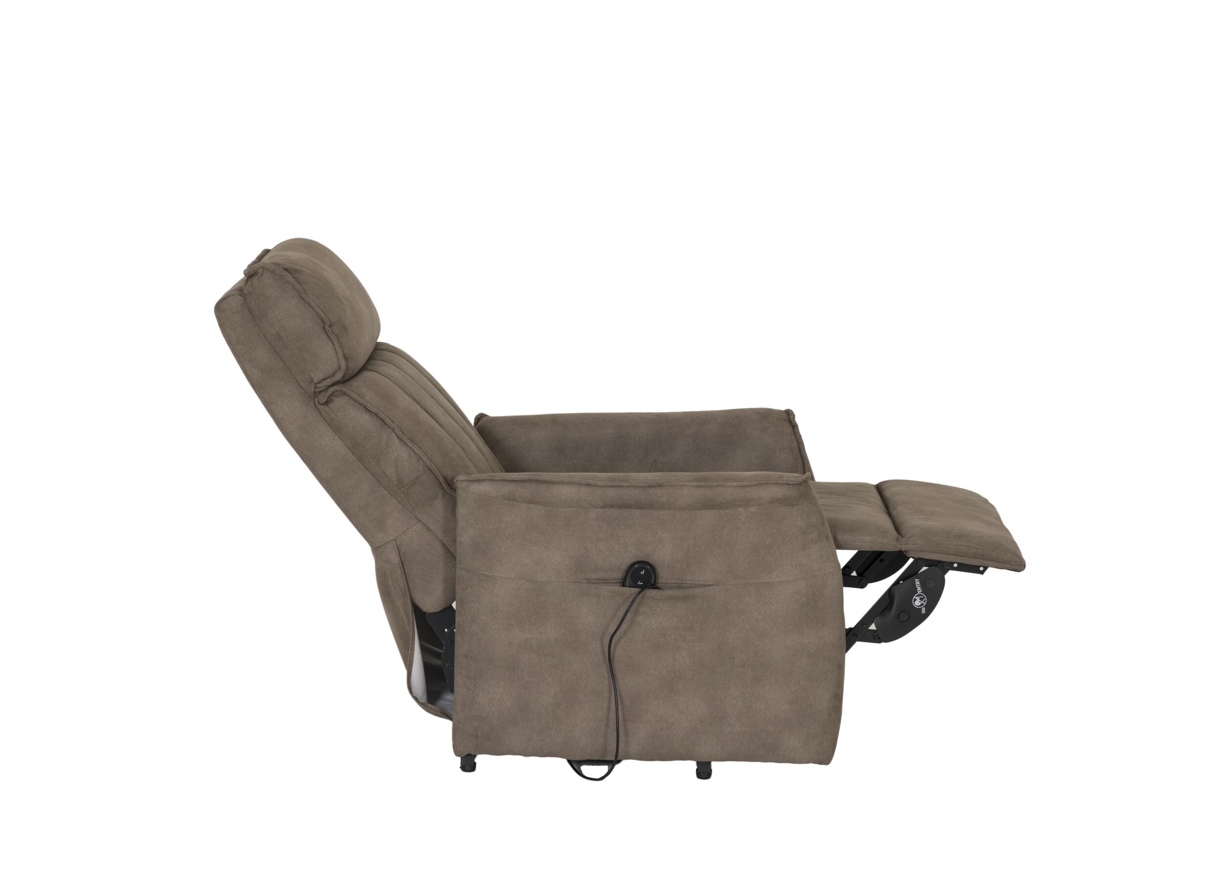 Relaxzetel Veneta elektrisch stof bruin