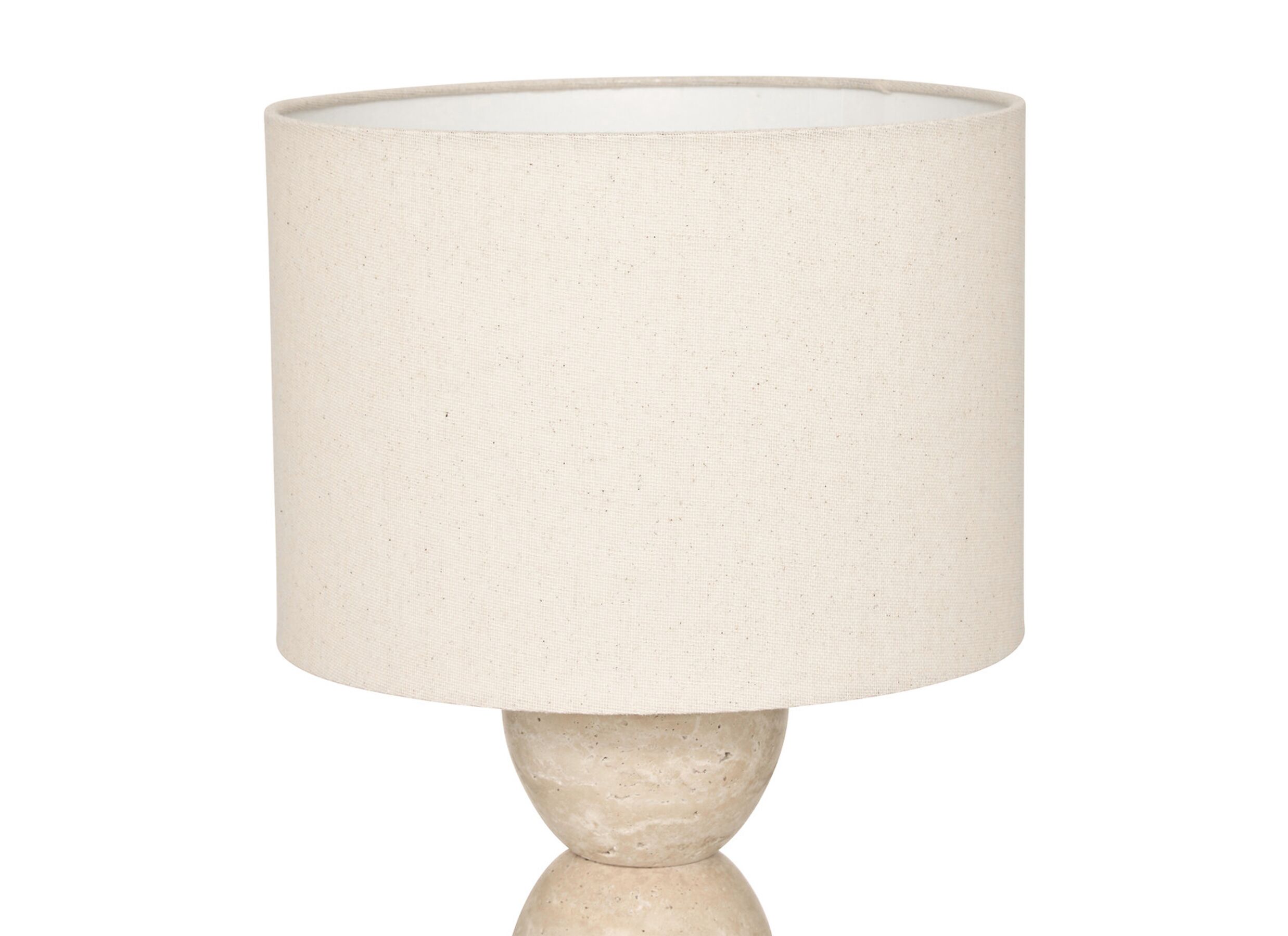 Detail - Lampe de table Erin H47,5cm E27 - travertin - beige