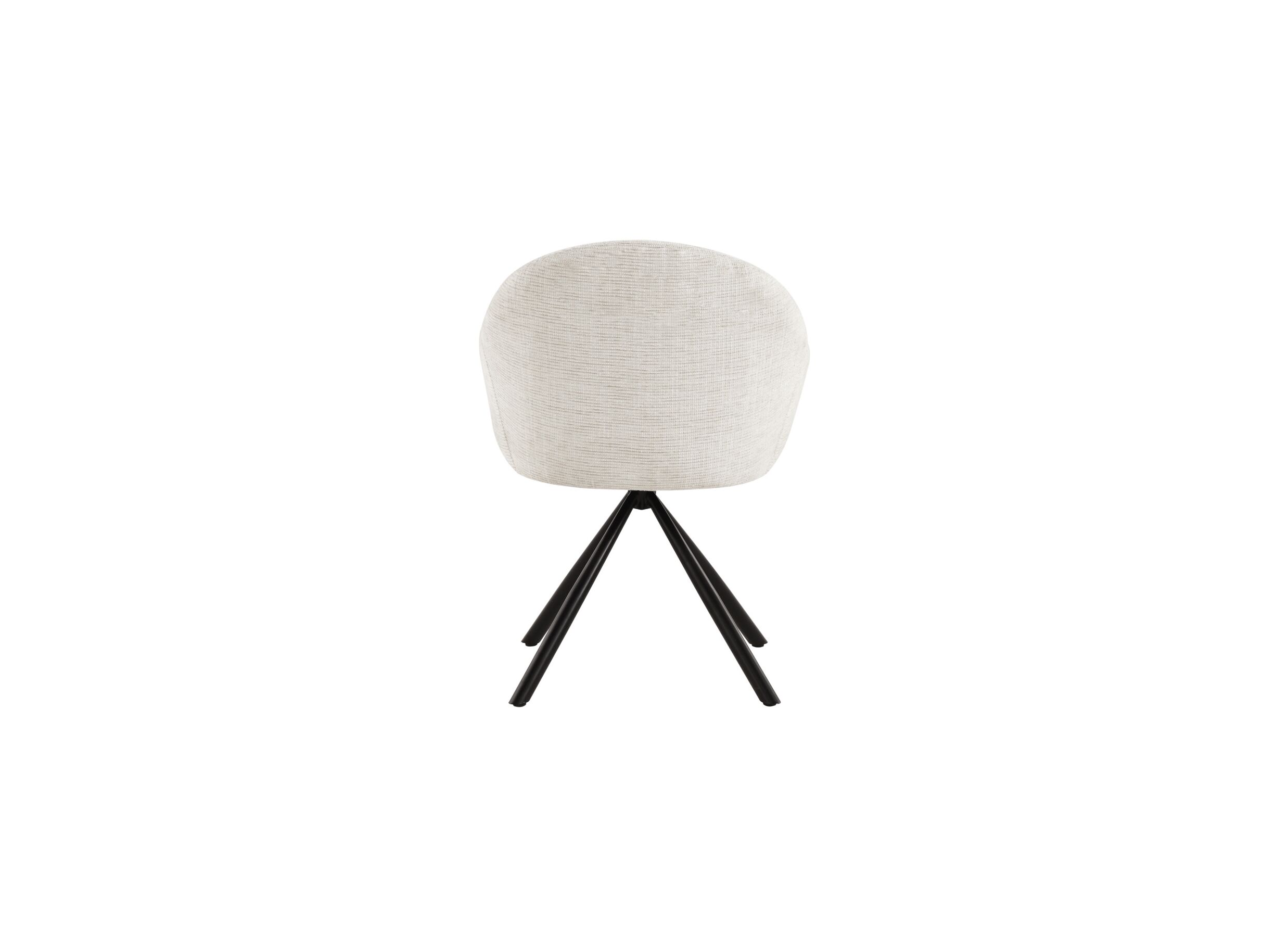 Overzichtsfoto - Draaistoel Alani 51,5x63x87cm - linnen - beige