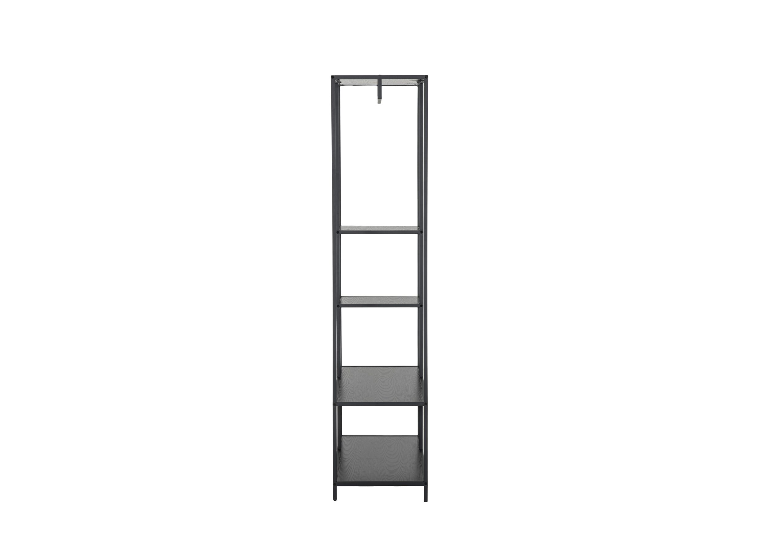 Overzichtsfoto - Kledingrek Gallo 90x40x178cm - melamine metaal - zwart