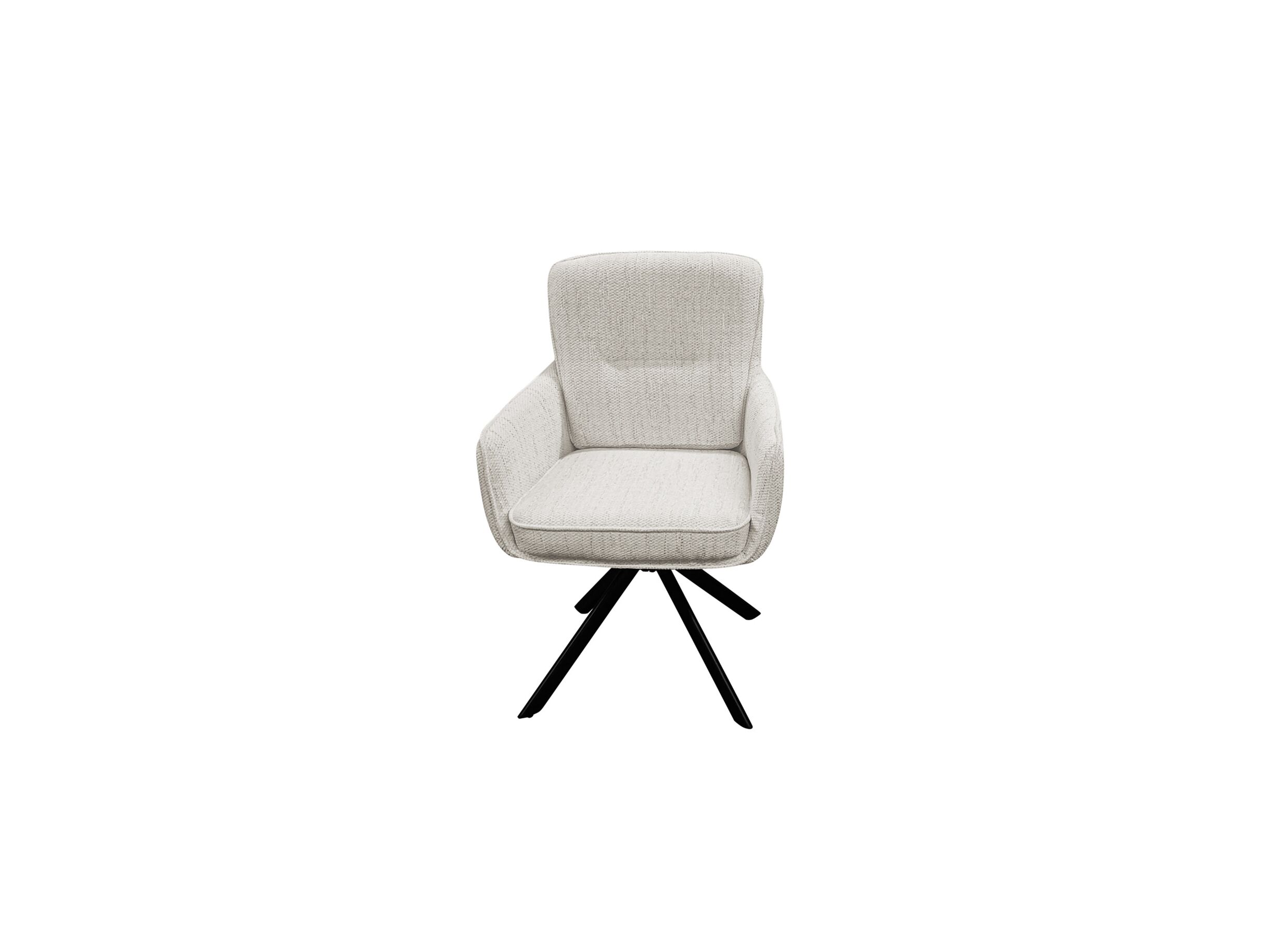 Aperçu - Chaise pivotante Kingsley 60x65x92,5cm - fibre polyester - beige