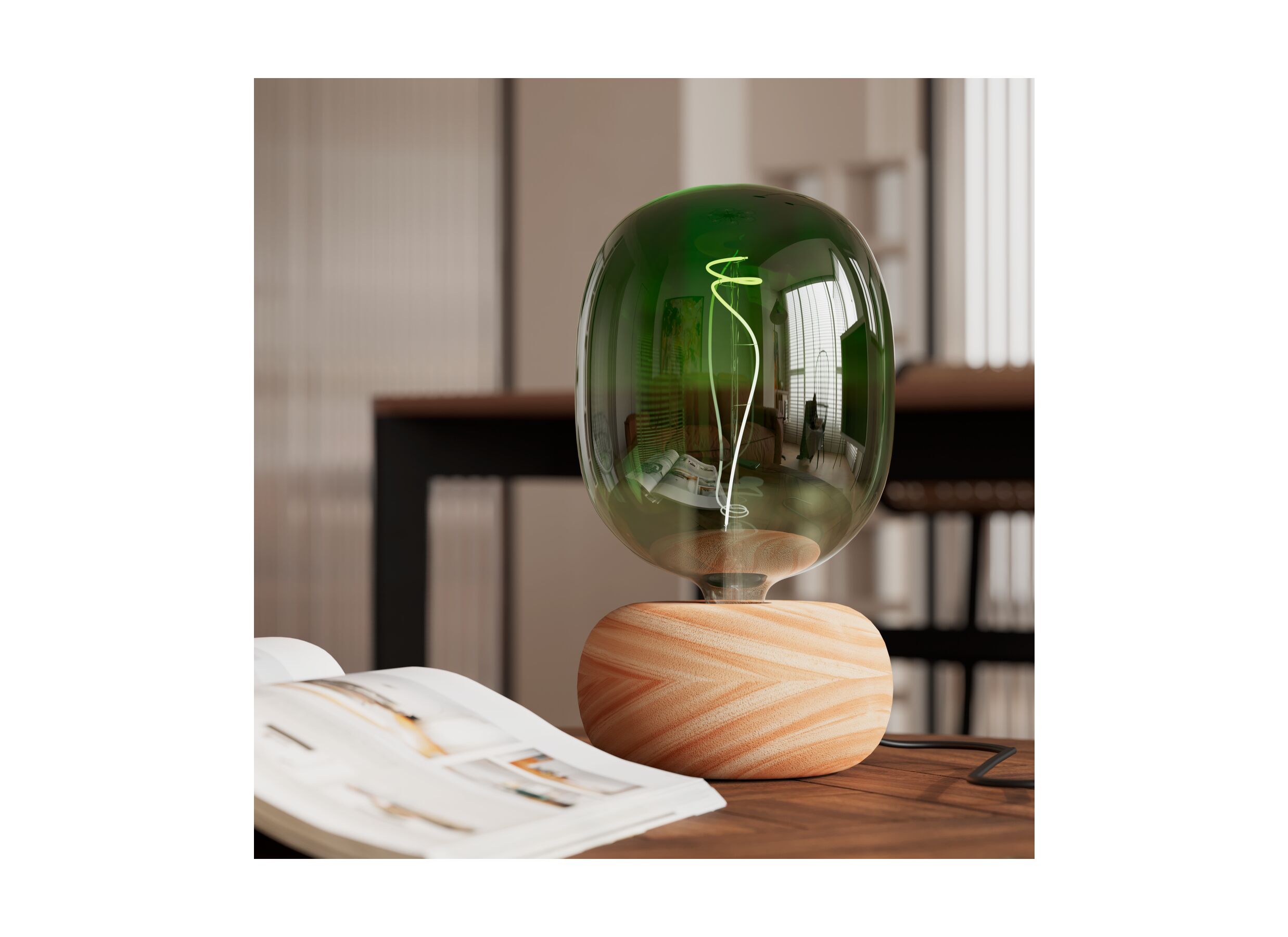 Foto ambiance - Lampe de table E27 H9cm