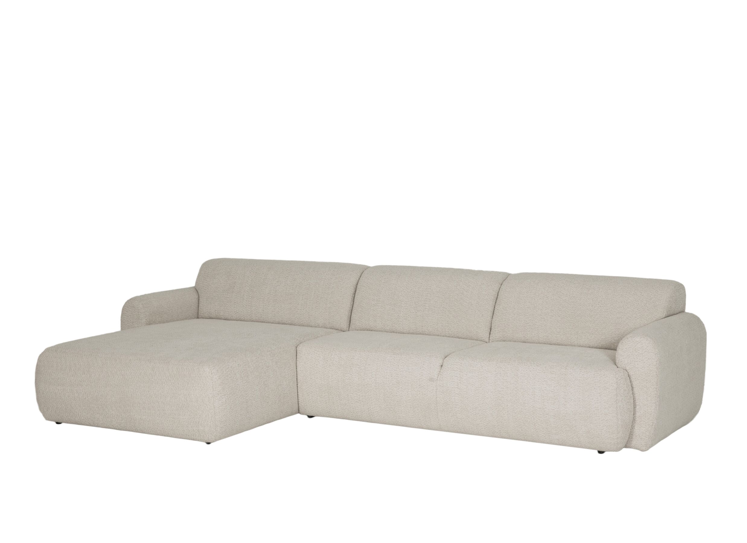 Plus Important - Canapé d'angle Malmo 340x171cm - tissu - beige