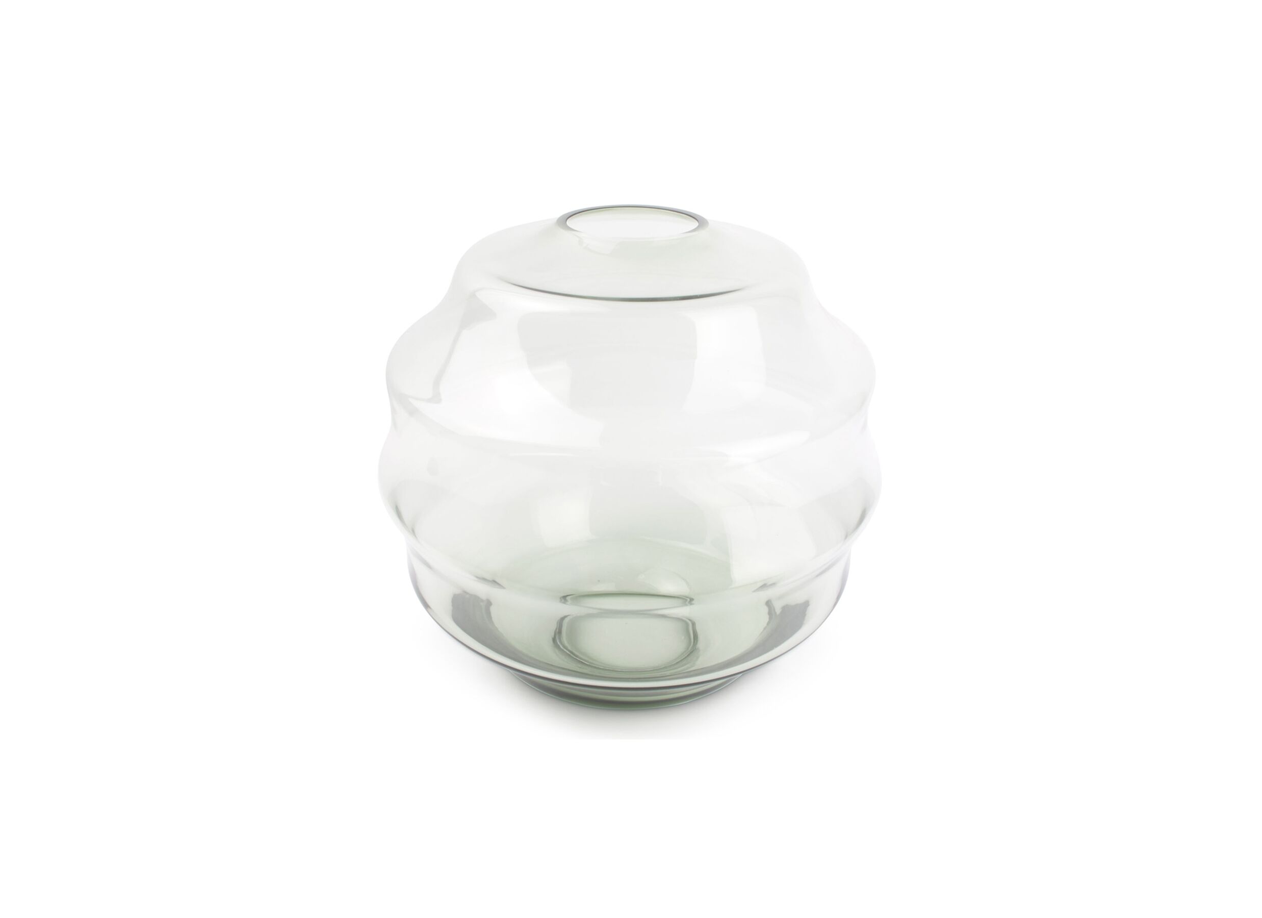 Vaas Bloom H26cm - glas - groen