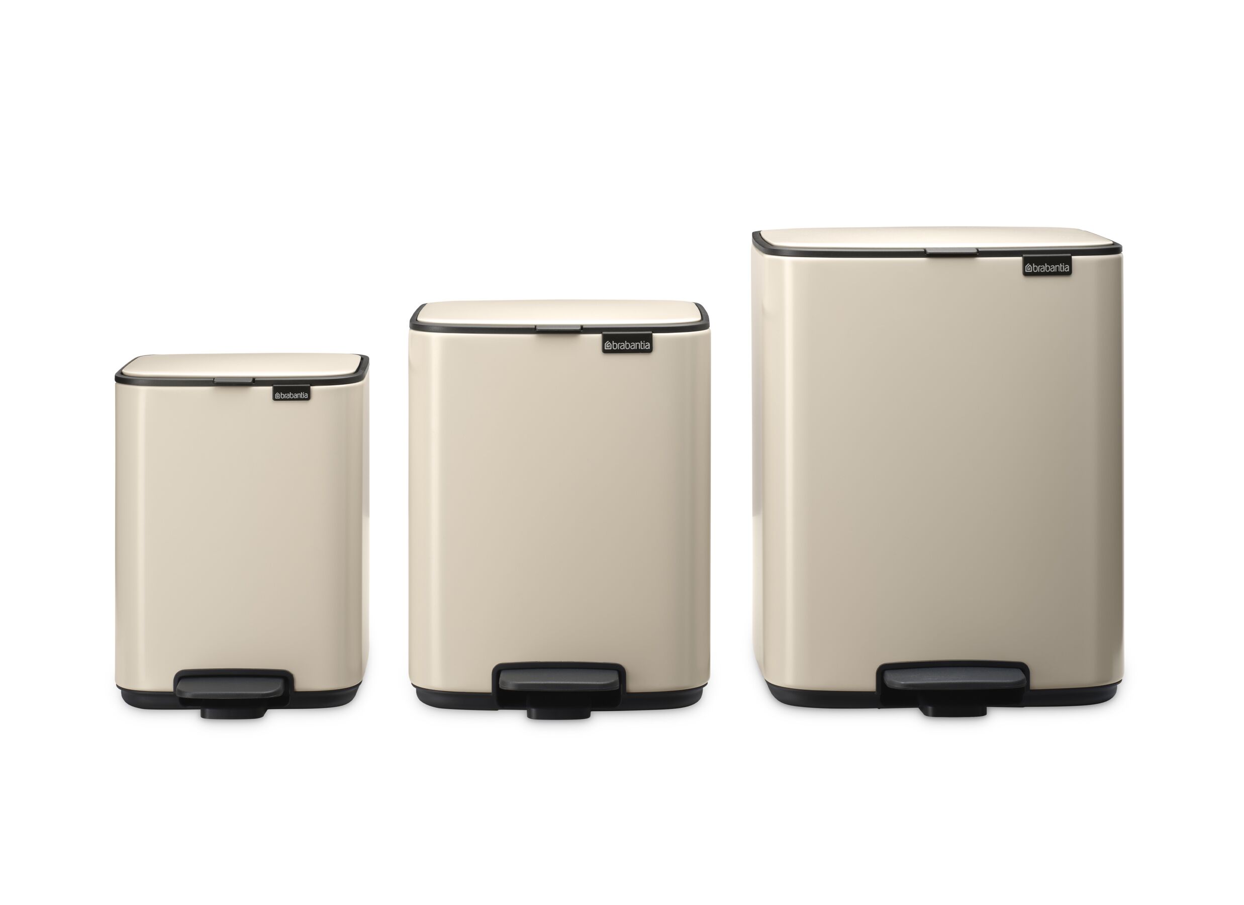 Setfoto - Pedaalemmer Bo Brabantia 4L - soft beige