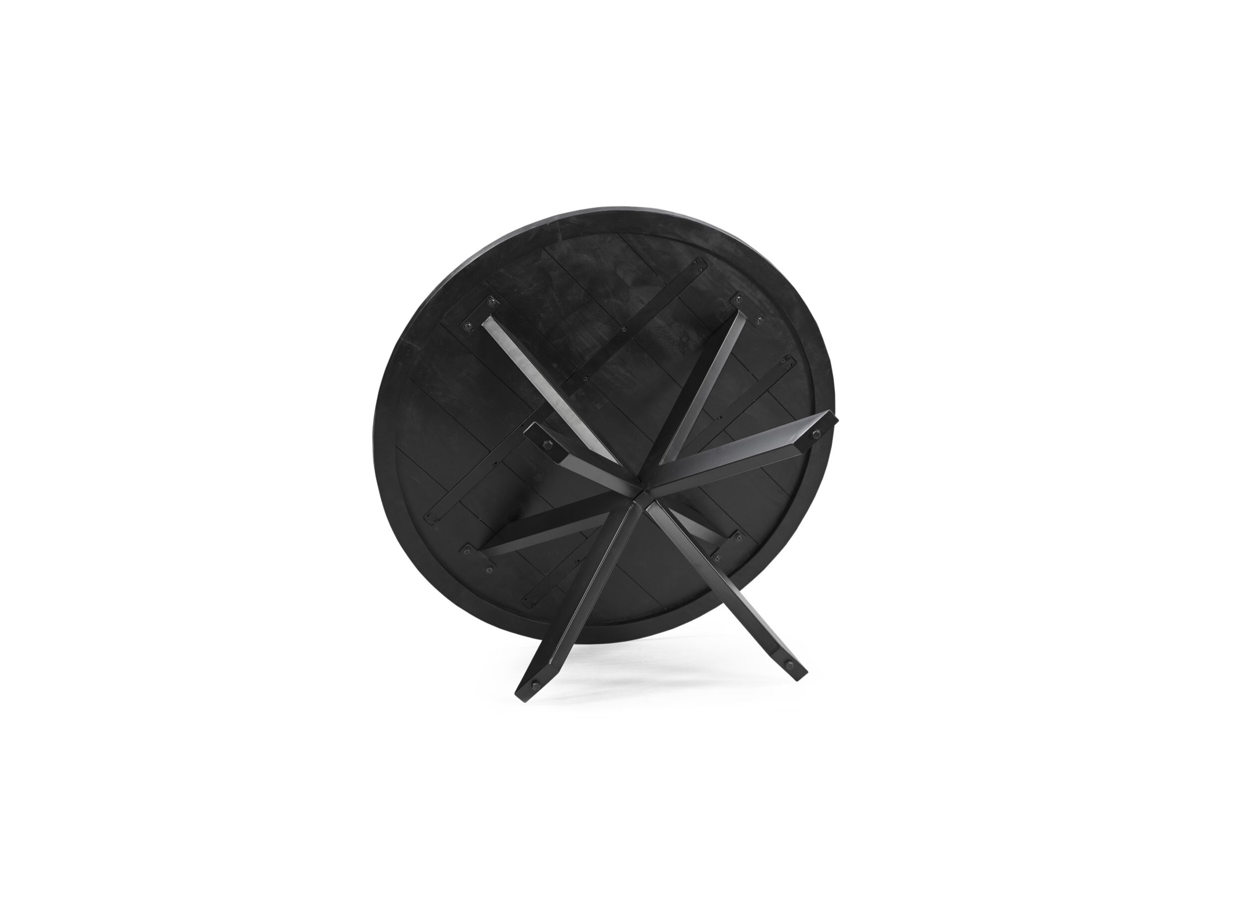 Table ronde Sofia Ø150cm - manguier massif - noir