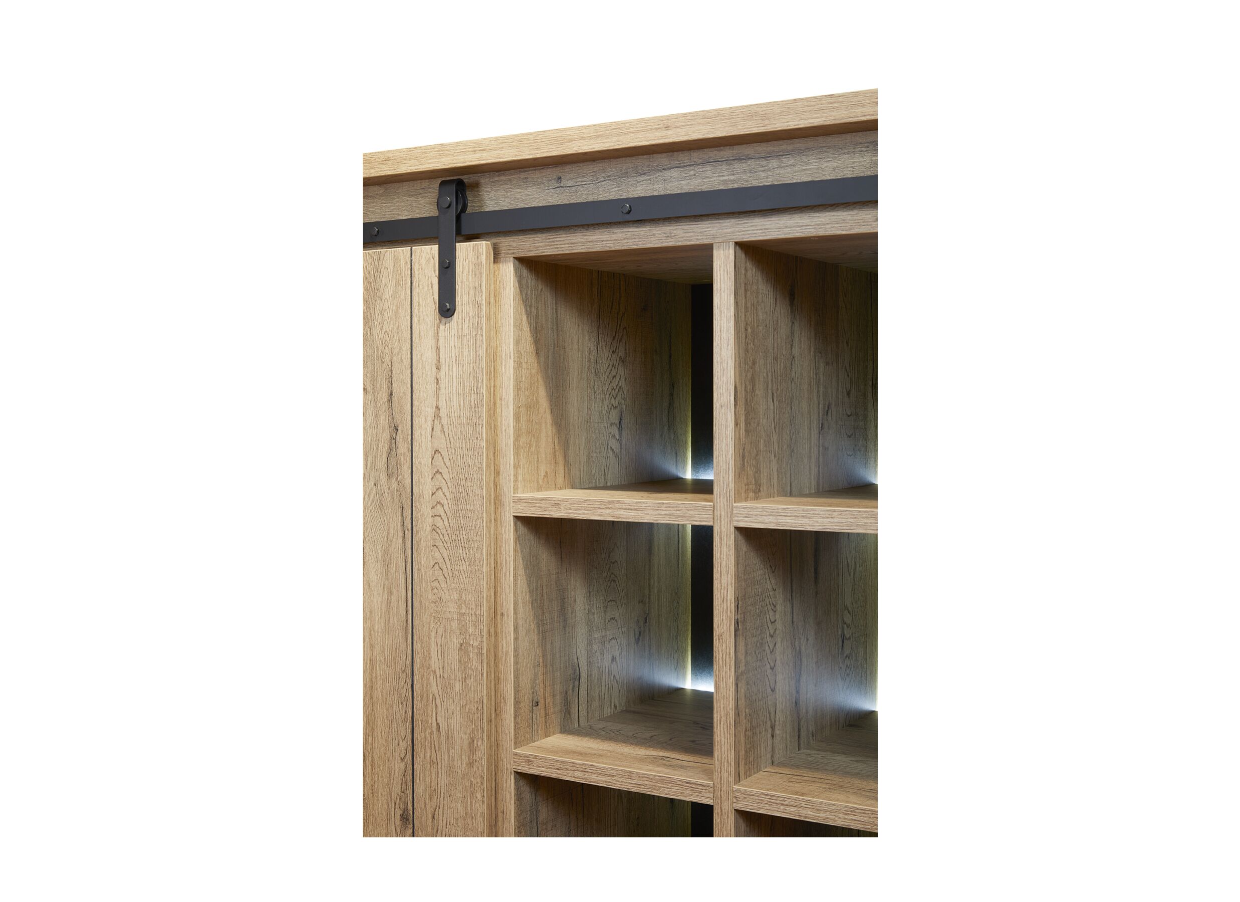 Meuble Bar Piero 121cm - décor - scarlet oak