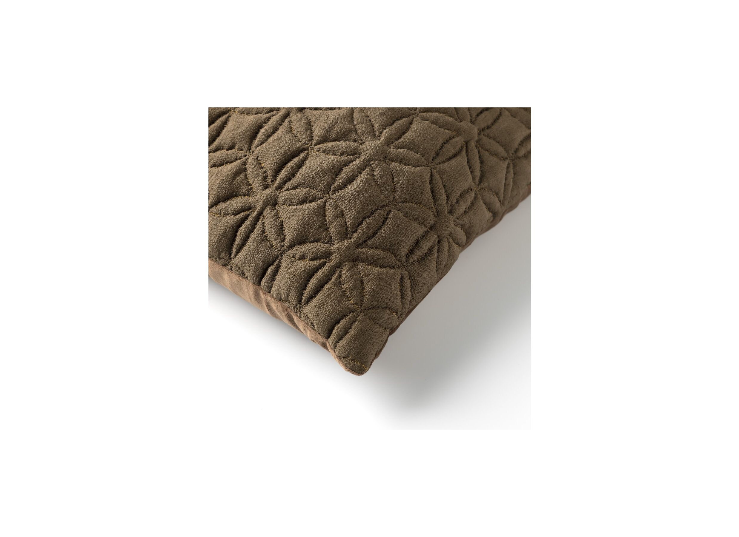 Detail - Coussin Lizzy 45x45cm - coton - military olive