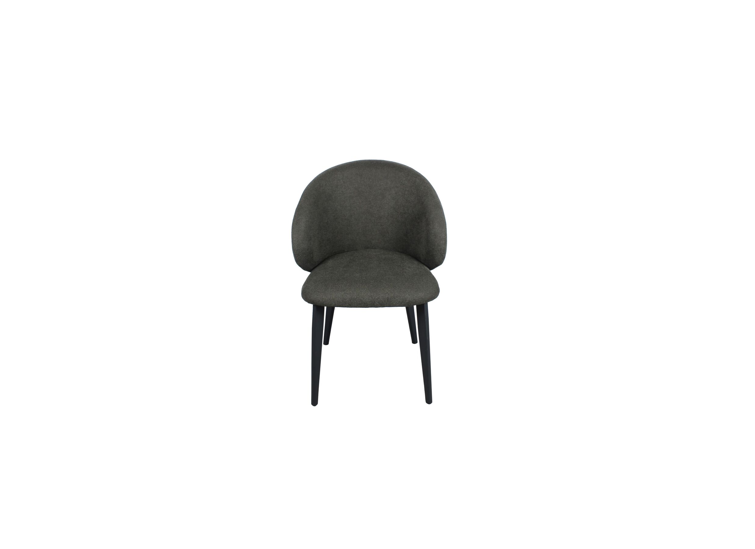 Stoel Andres 58,5x57x84cm - stof - groenbruin
