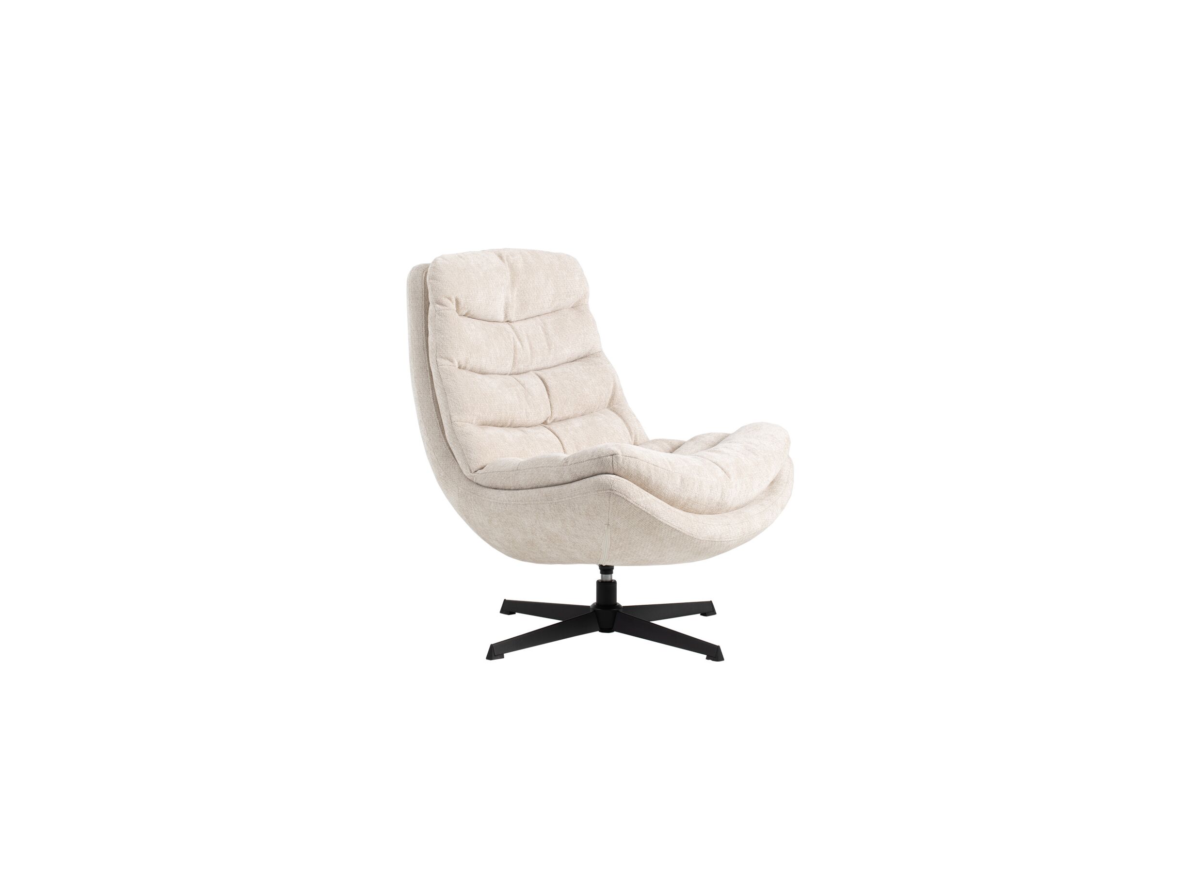 Hoofdfoto - Draaifauteuil Flotilla 73x88x93cm - polyestervezel - wit