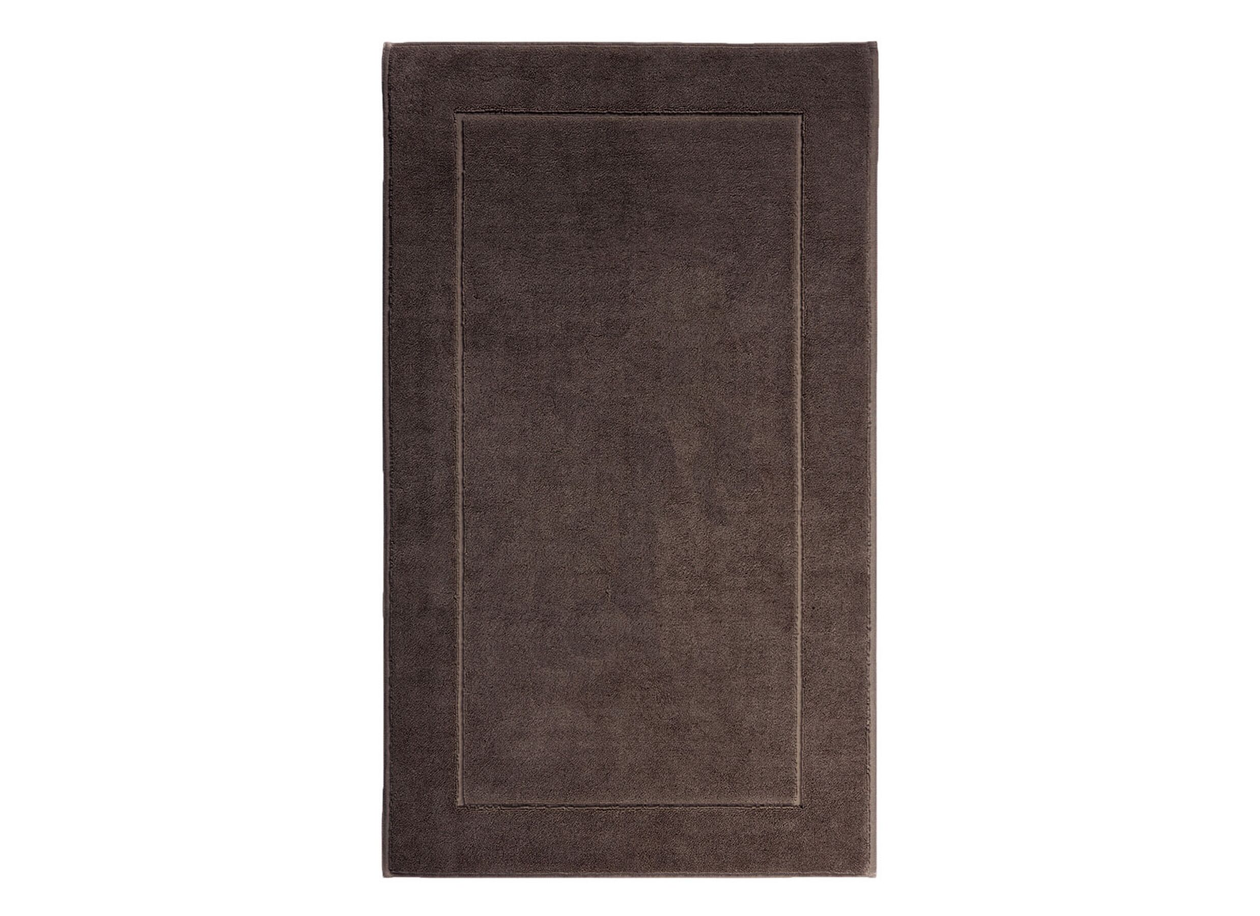 Plus Important - Tapis de bain London 70x120cm - coton - pecan avec antidérapant