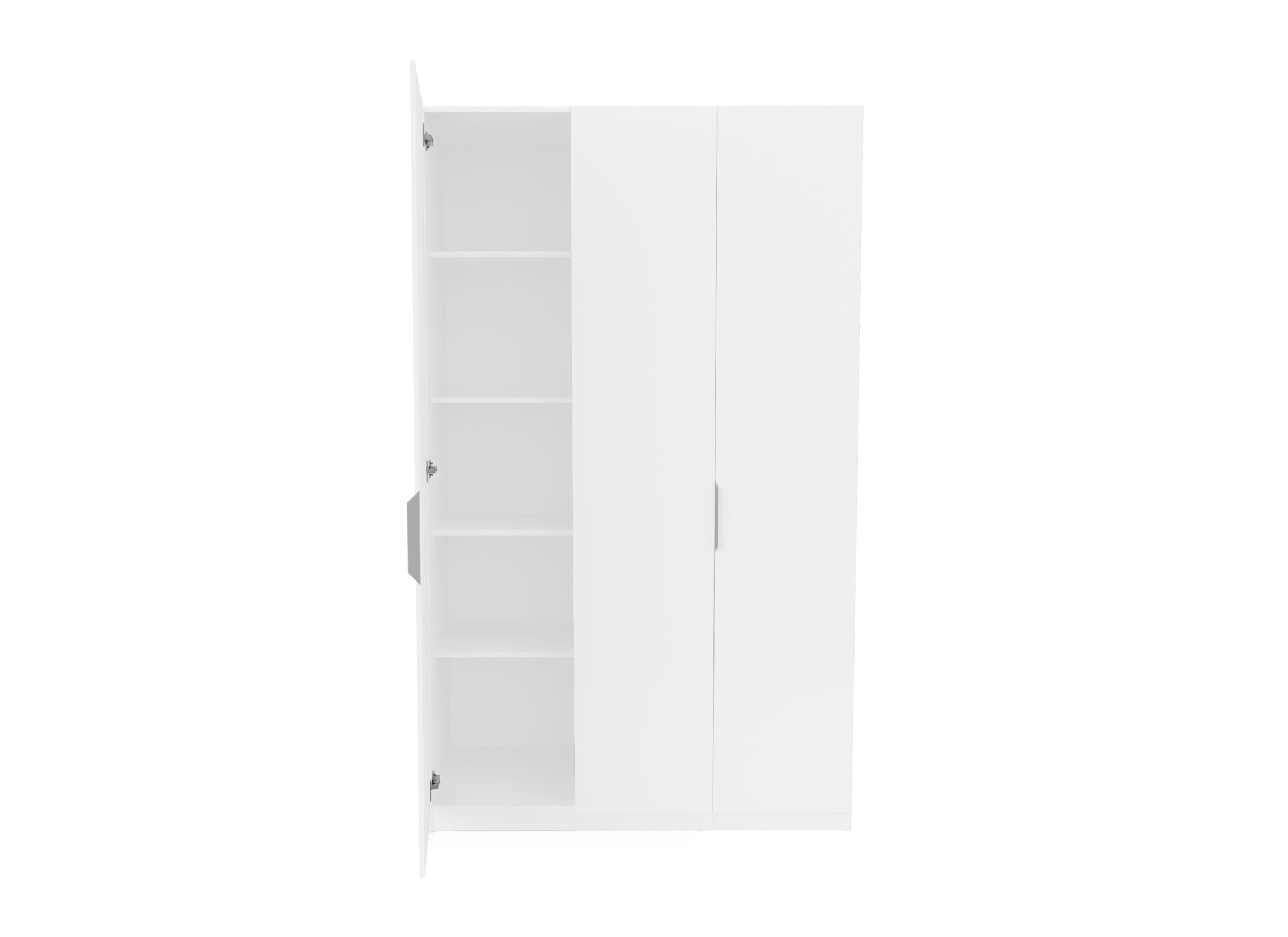 Disposition - Armoire de rangement Ghost 119cm - décor - blanc