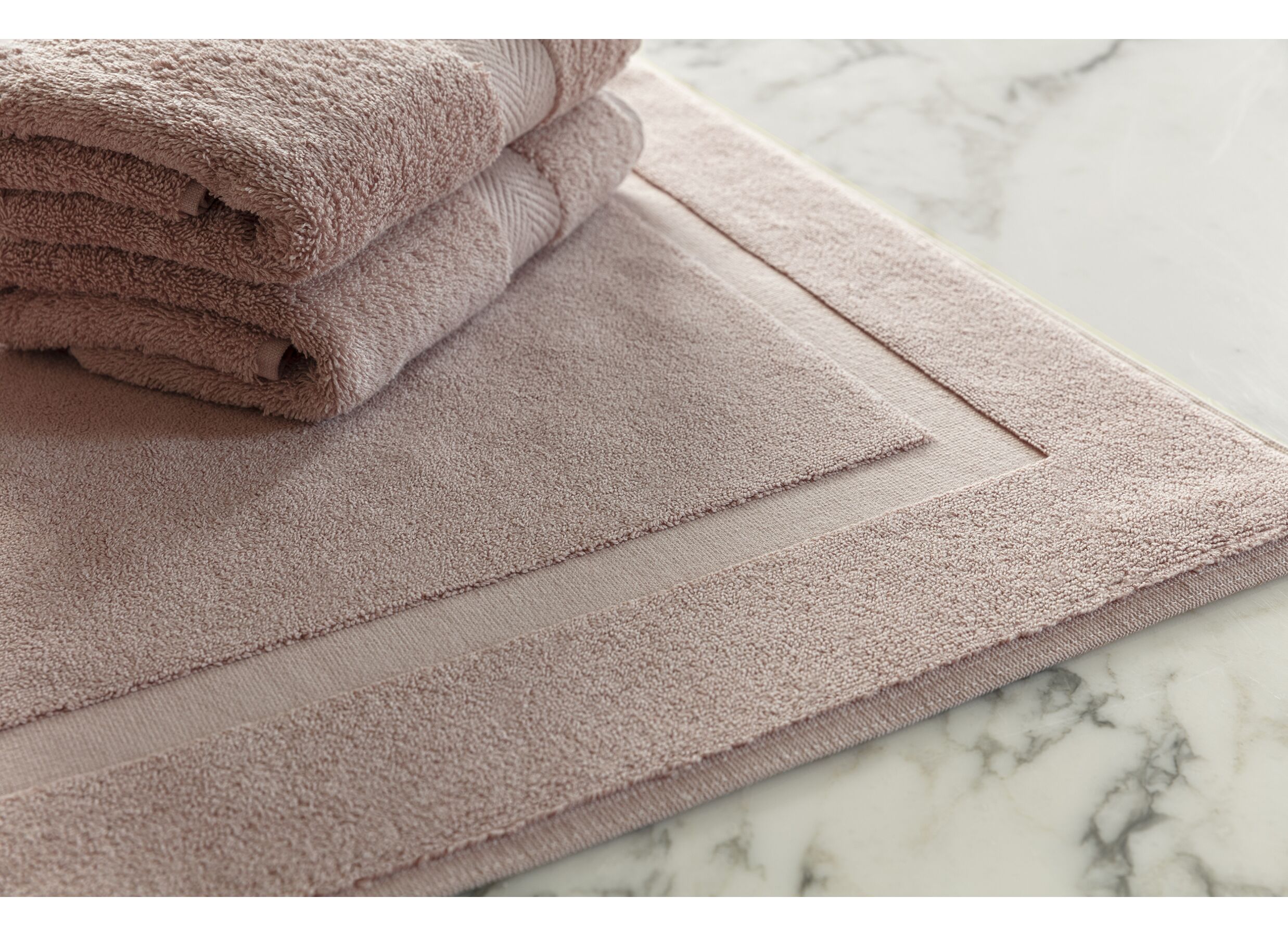 Foto ambiance - Tapis de bain Una 60x100cm misty pink