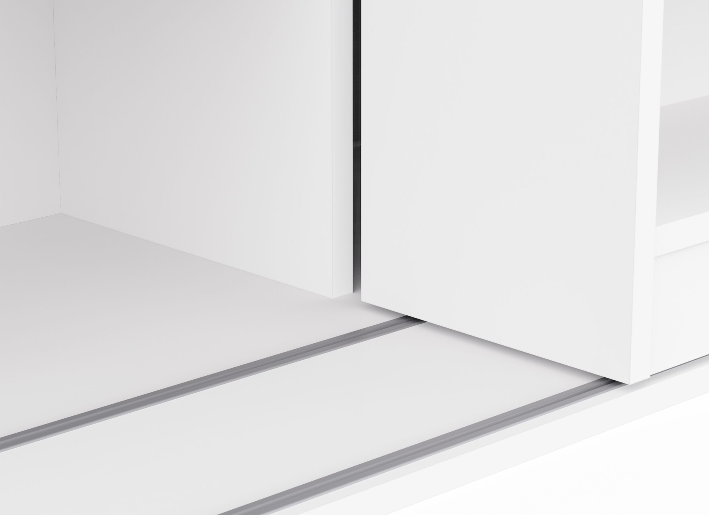 Detailfoto - Boekenrek Bento 117x44x179cm - decor - wit