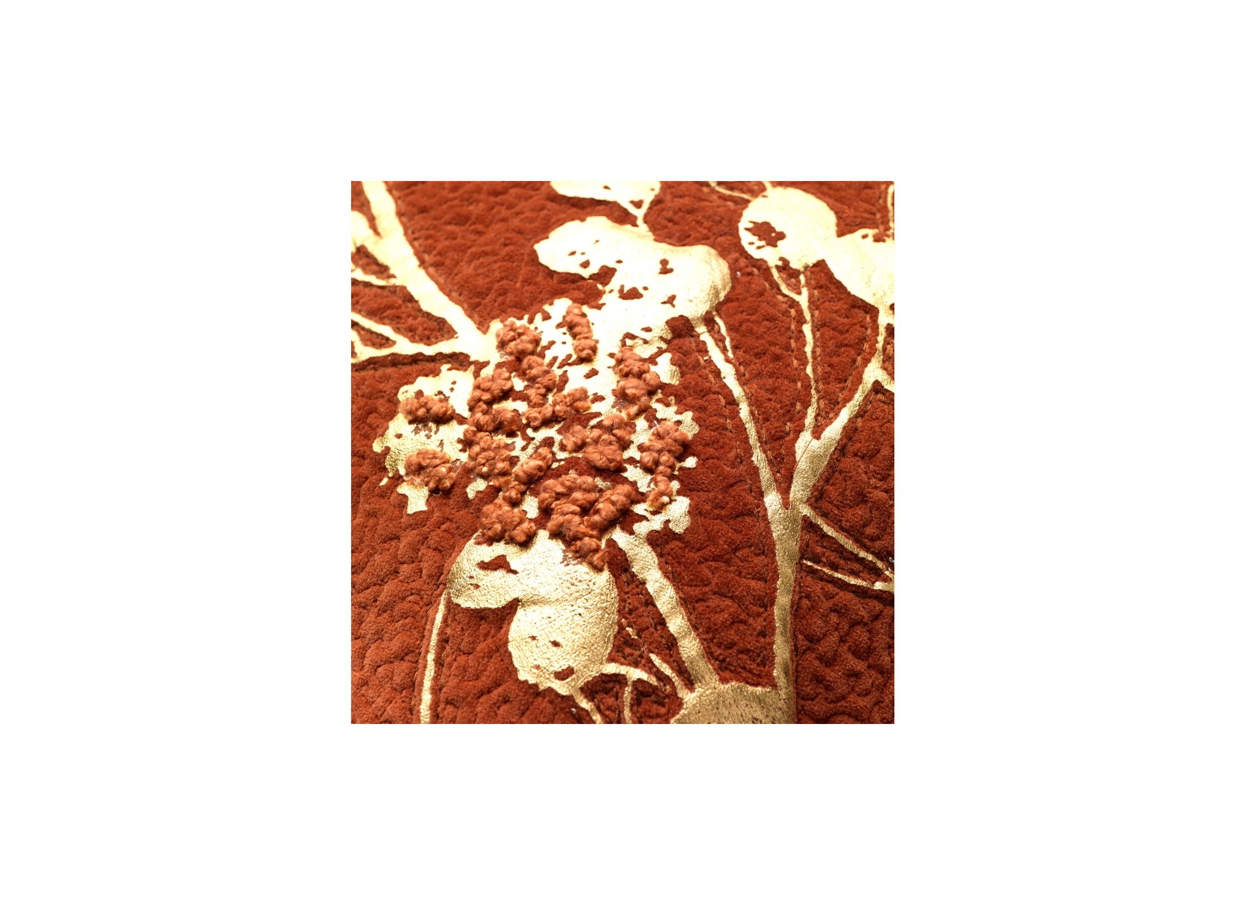 Detail - Coussin Mabelle 45x45cm - coton - potters clay