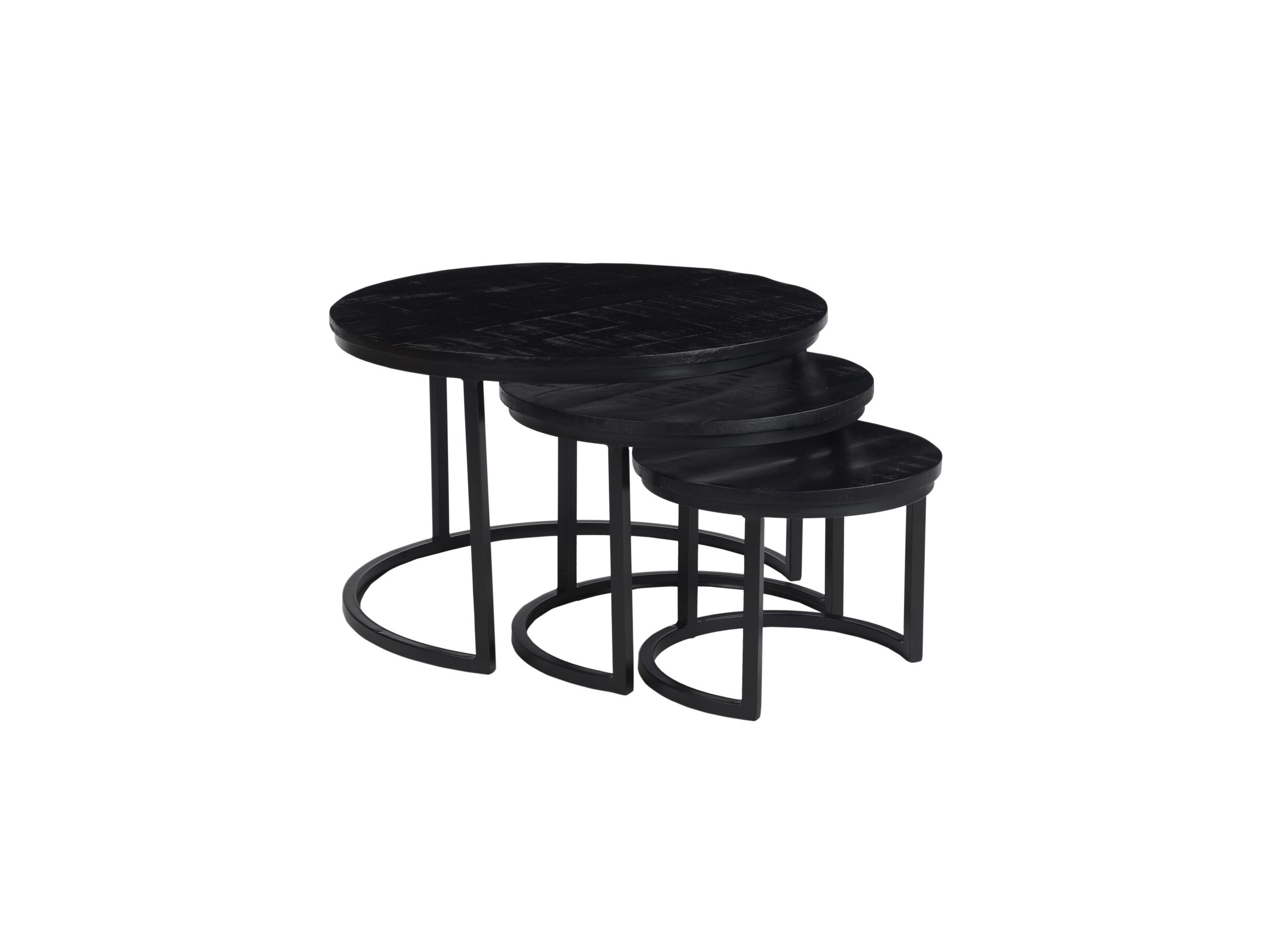 Table d'appoint Celeste Ø70cm lot de 3 - Table d'appoint Celeste Ø70cm lot de 3