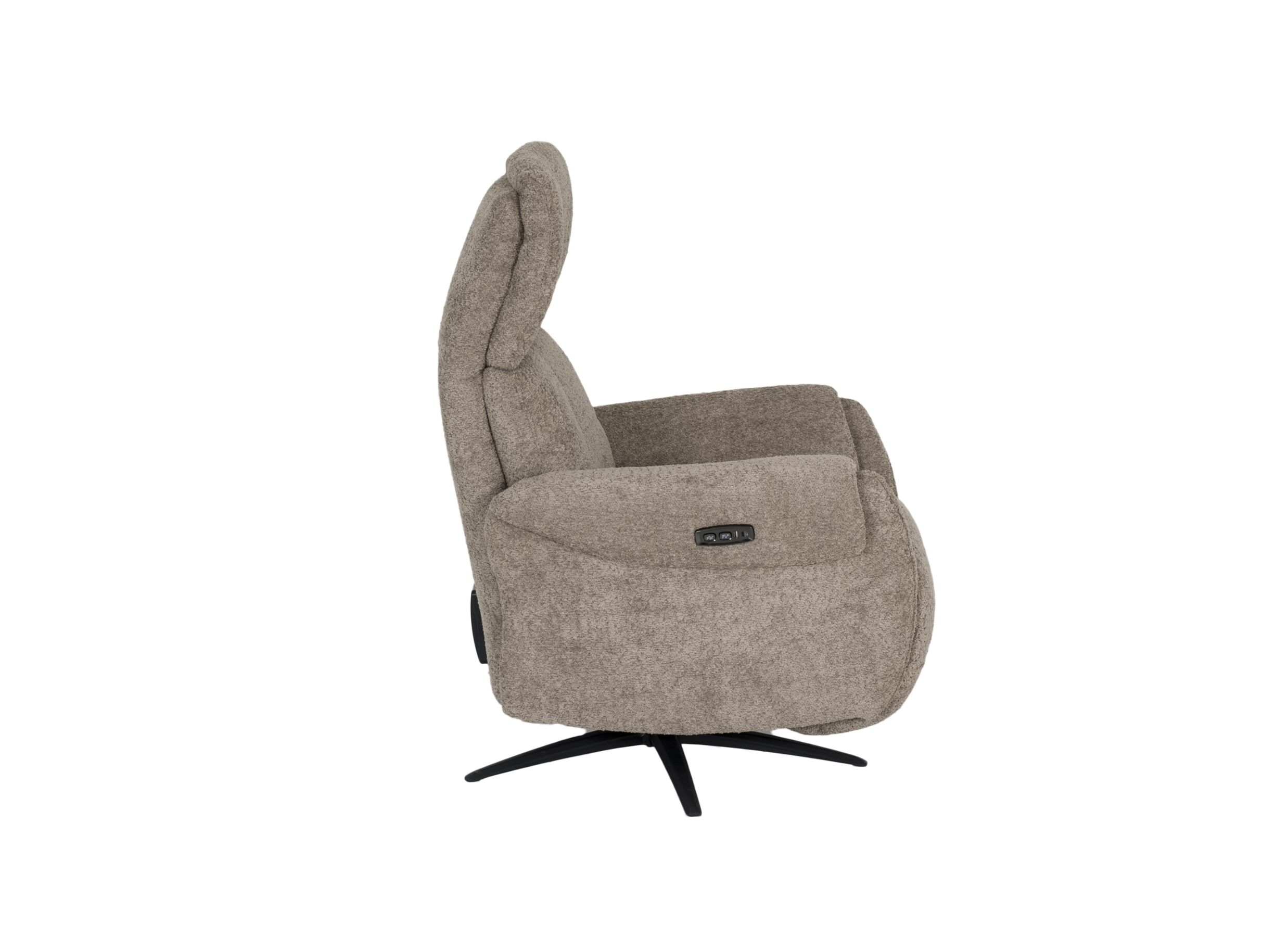 Aperçu - Fauteuil relax Cult électrique – tissu – kaki avec câble d'alimentation et fonction massage