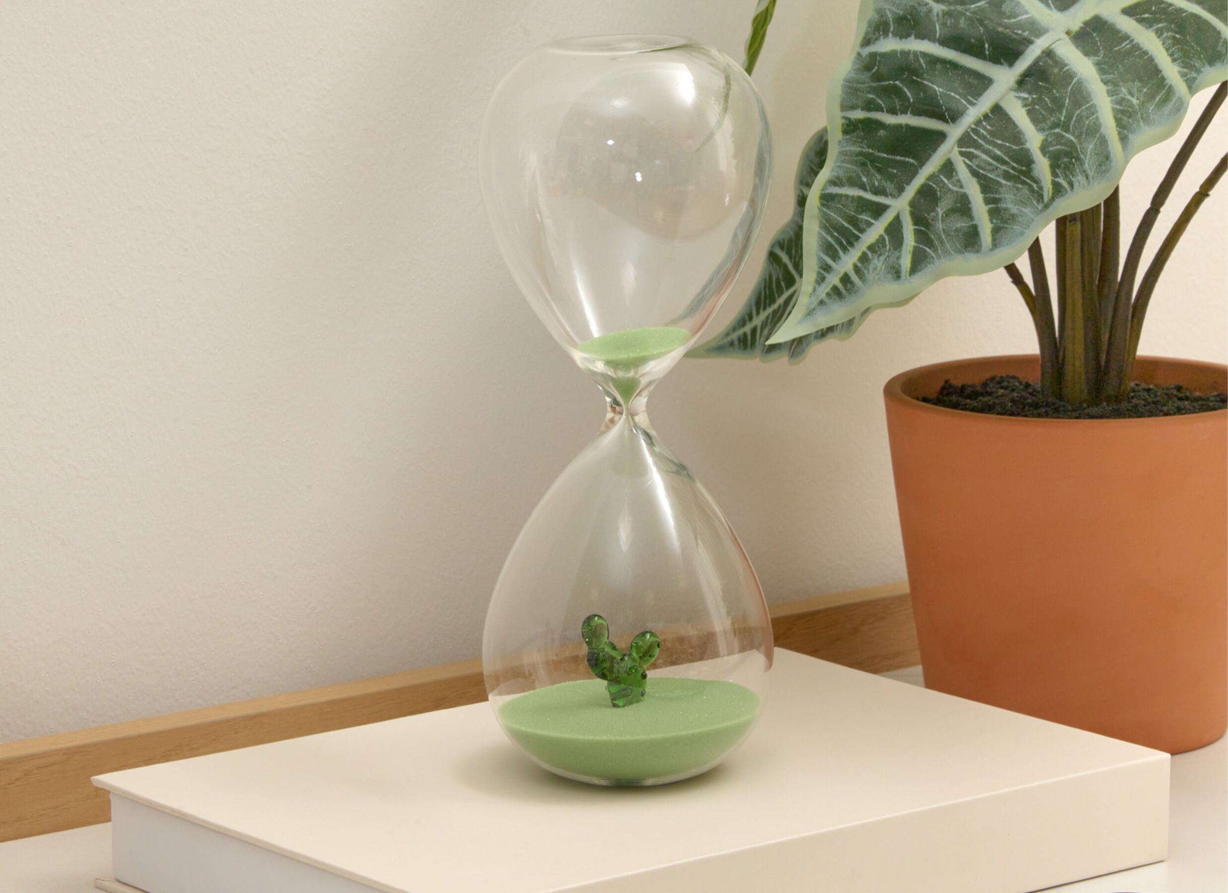 Foto ambiance - Sablier Popi H20,8cm - verre - multicolore