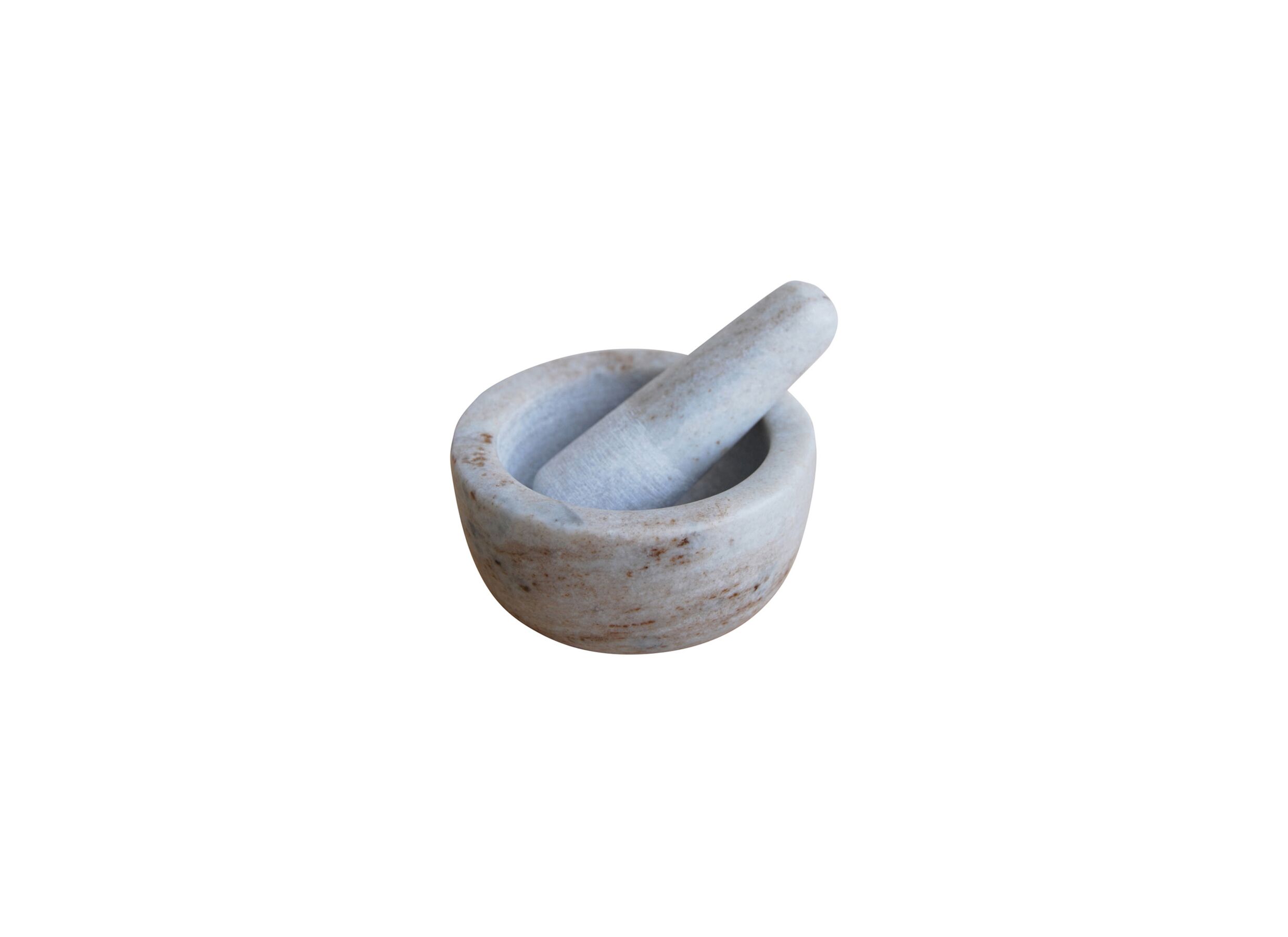 Mortier et pilon Marbre Ø12cm - Mortier et pilon Marbre Ø12cm