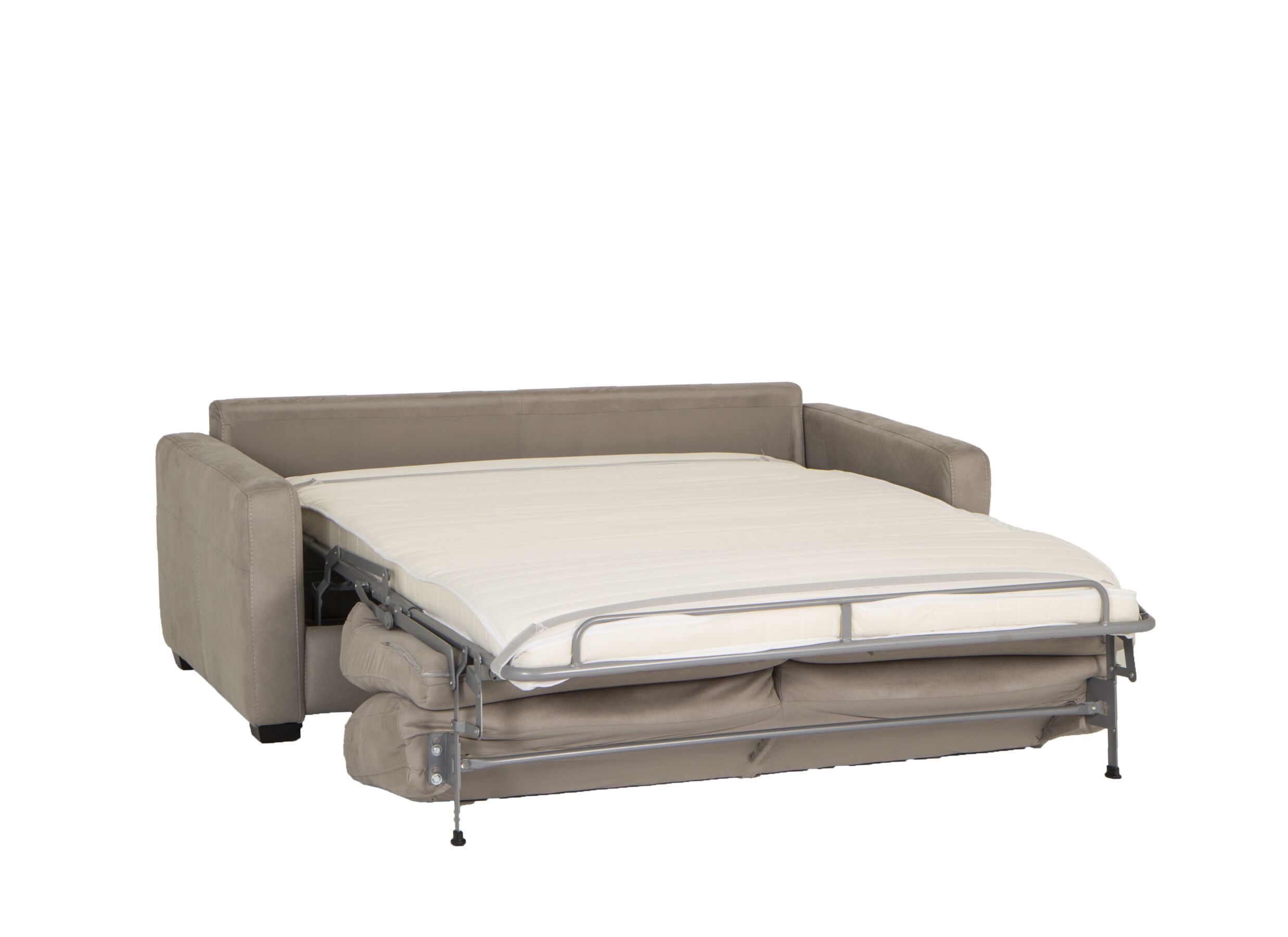 Canapé-lit Juicy 2 personnes - 193x96cm - tissu - gris