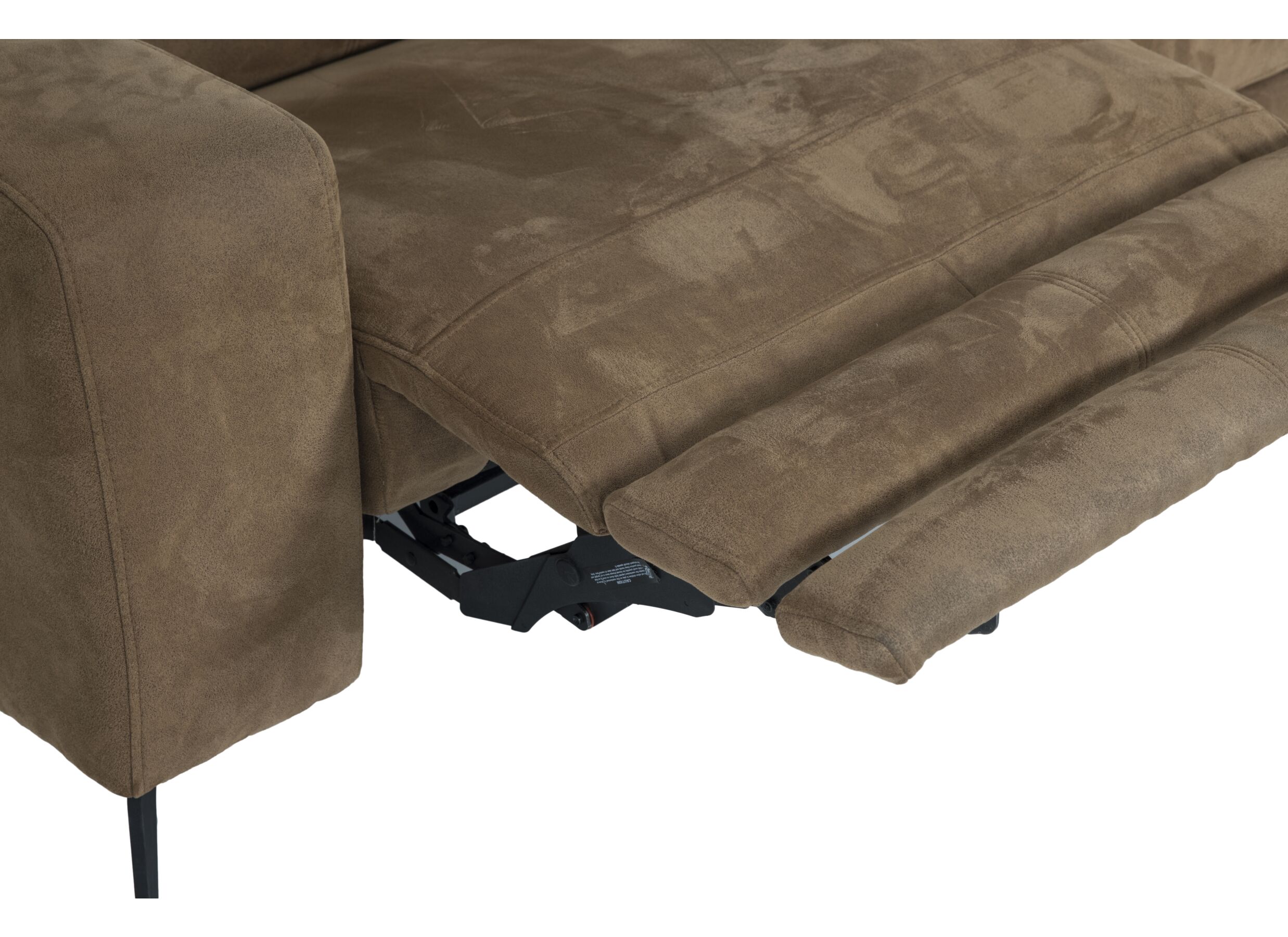 Detailfoto - Hoeksalon Mana 272x174cm - stof - cognac met relax