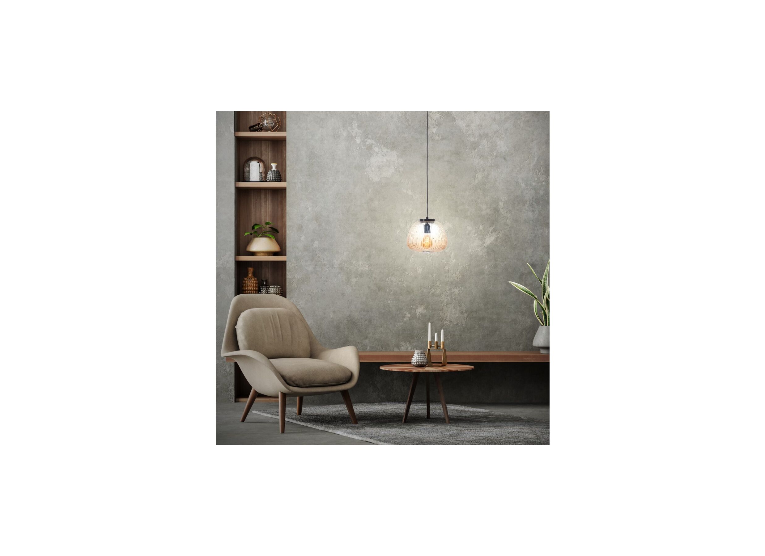 Foto ambiance - Suspension Kaizen Ø25cm 1x40W E27