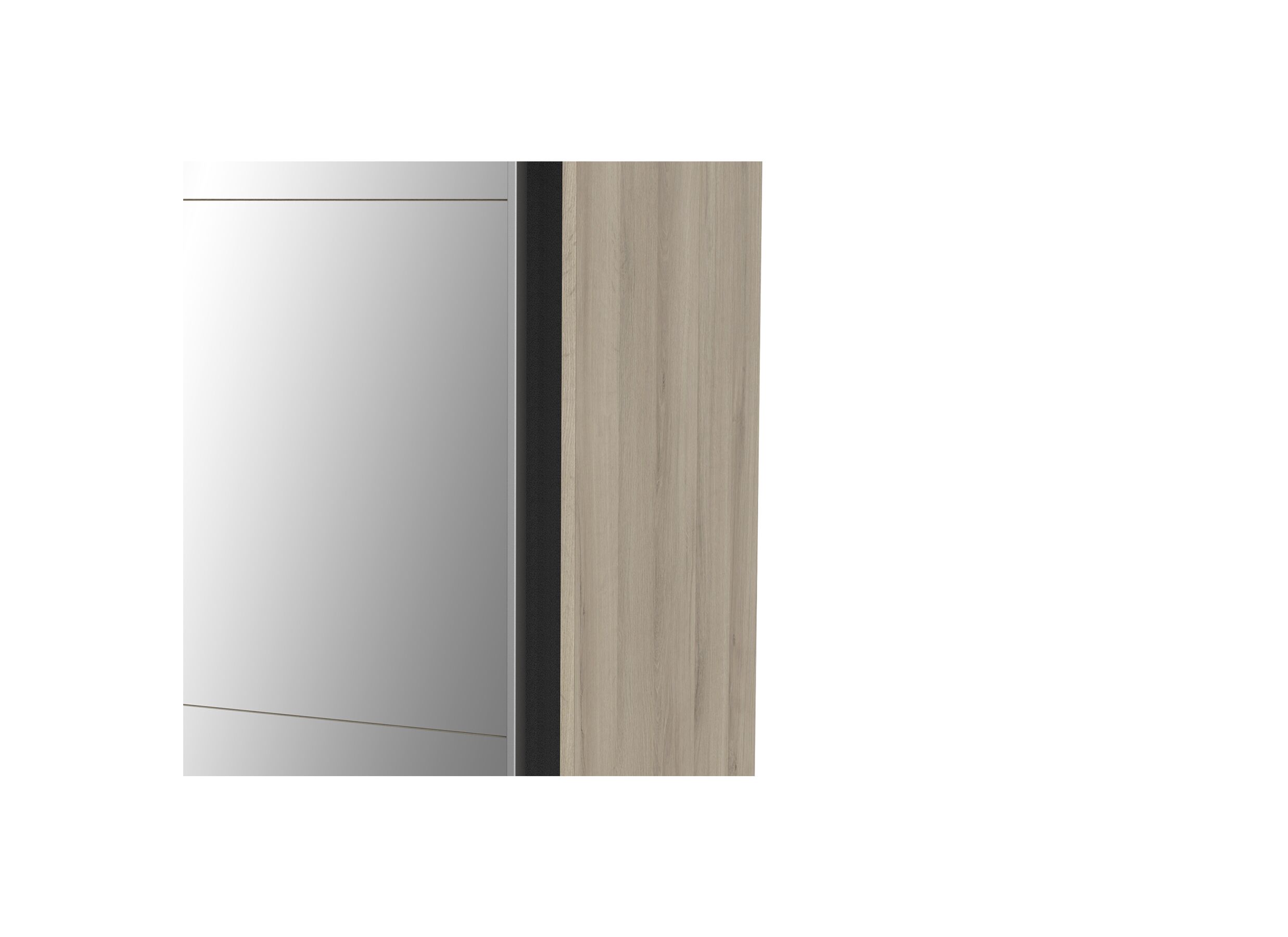 Armoire à portes coulissantes Ghost 178cm - décor - chêne de kronberg
