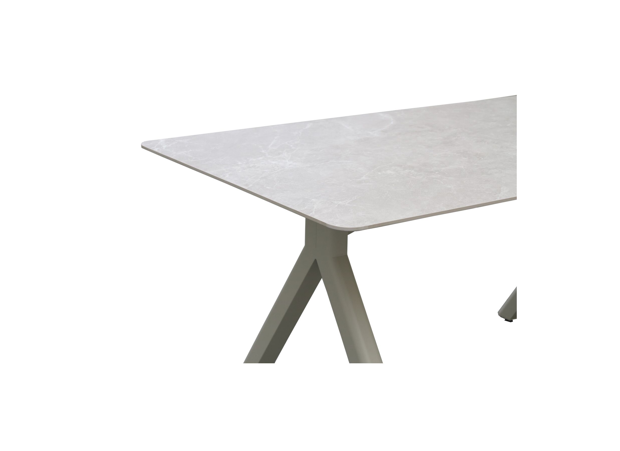Detail - Table de jardin Oregano 160x90cm - aluminium MDF - greige