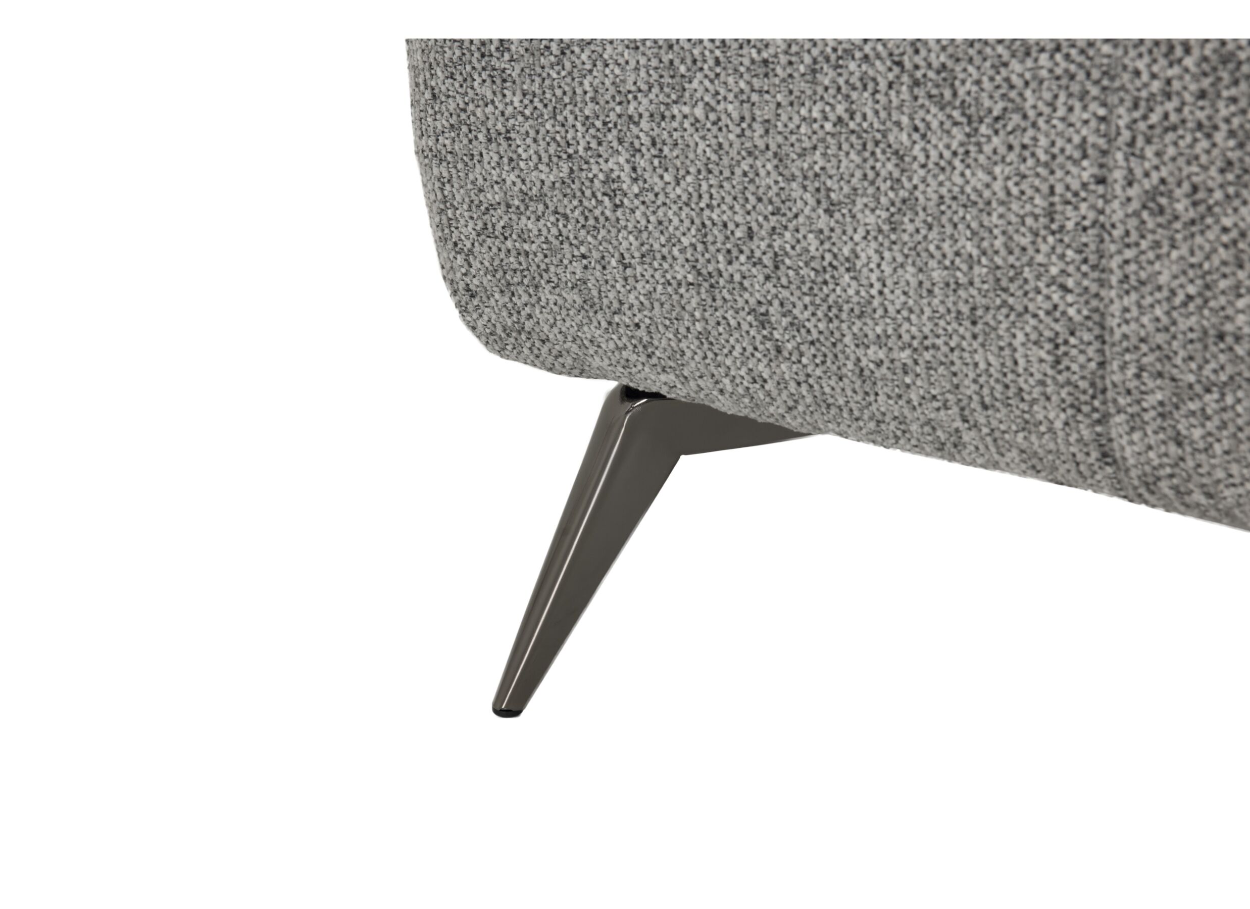 Detail - Canapé d'angle Hedda 283x188cm - tissu - gris foncé