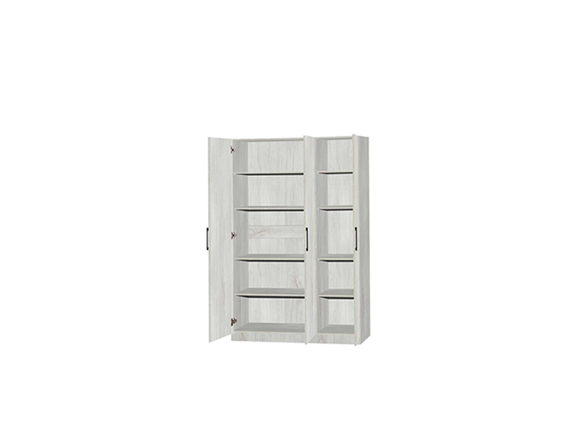 Opbergkast 120x40x180cm - decor - witte eik