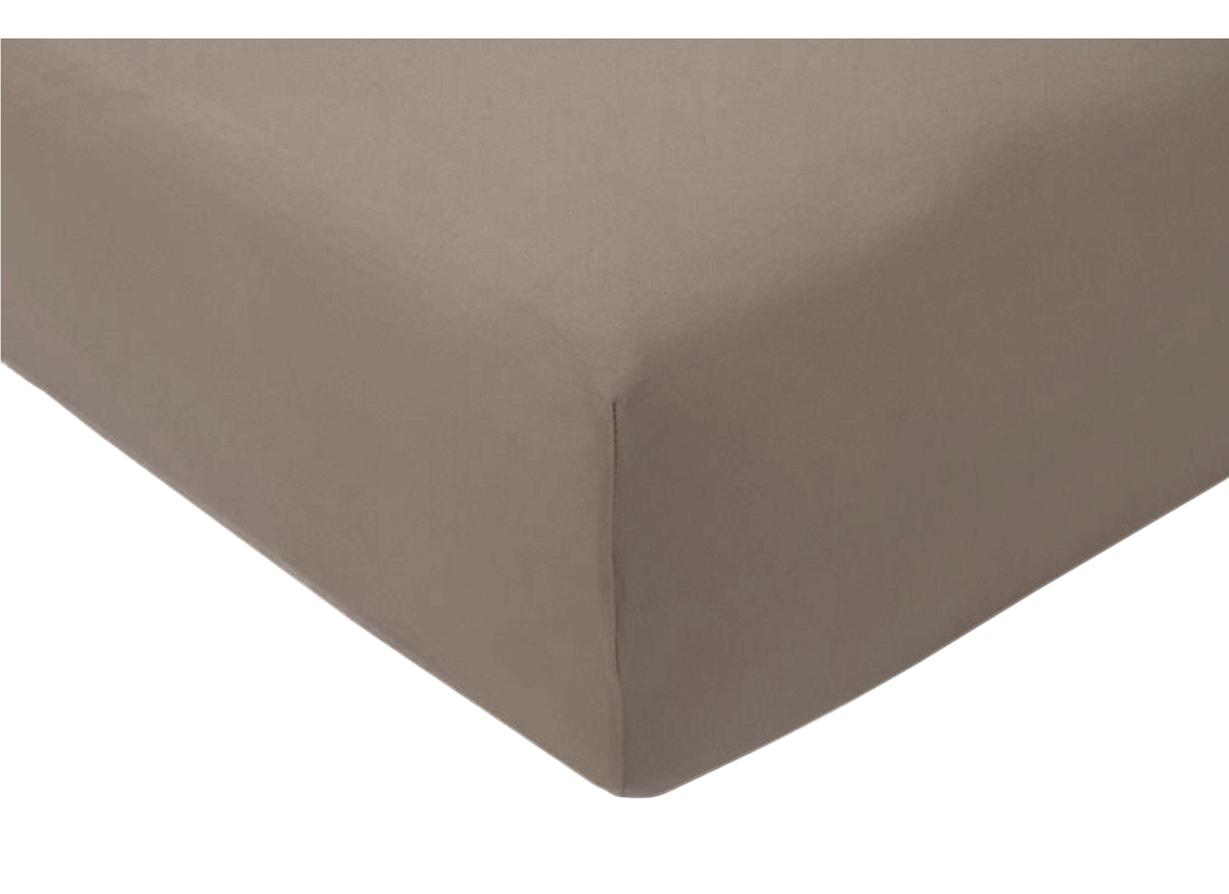 Detail - Drap-housse Venturo 160x200cm - flanelle - taupe