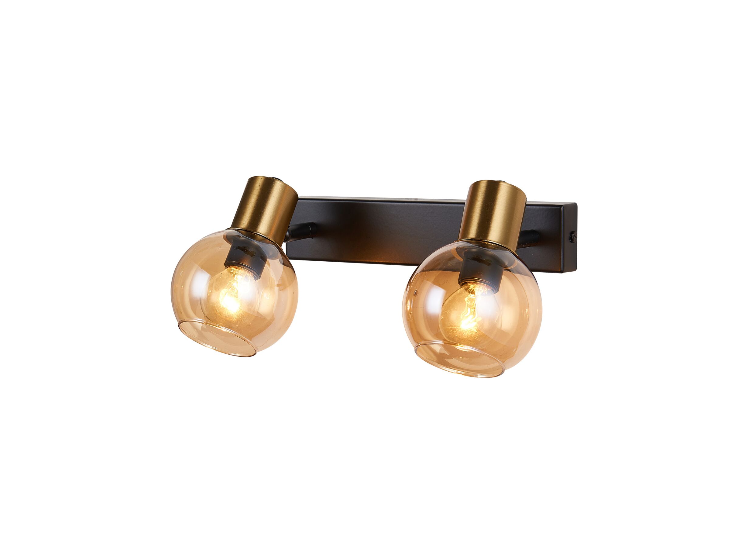 Wandlamp brons 2x40W E14