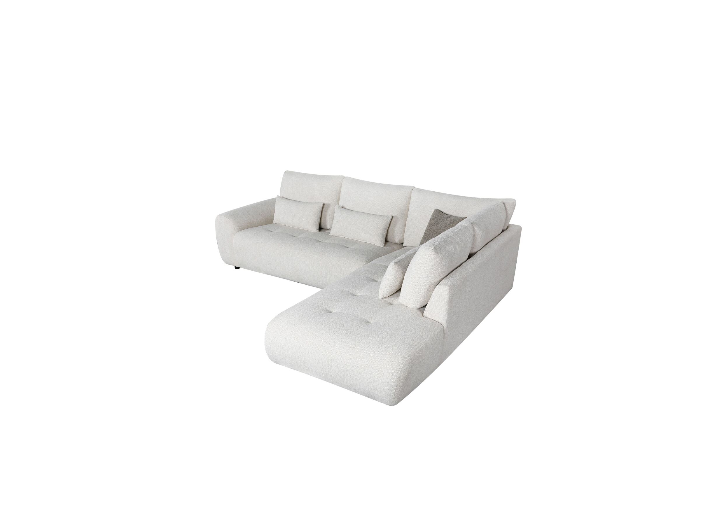 Aperçu - Canapé d'angle Garama tissu beige