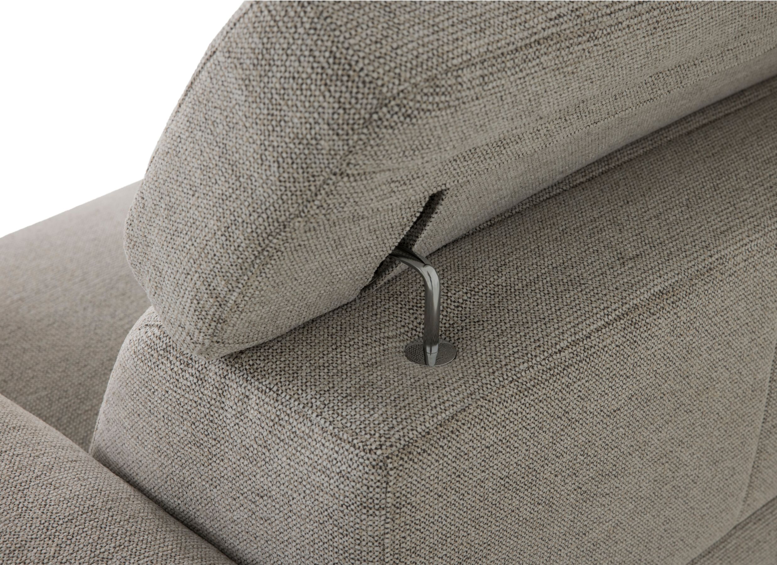 Detail - Canapé d'angle Culebra 291x231cm - tissu - beige