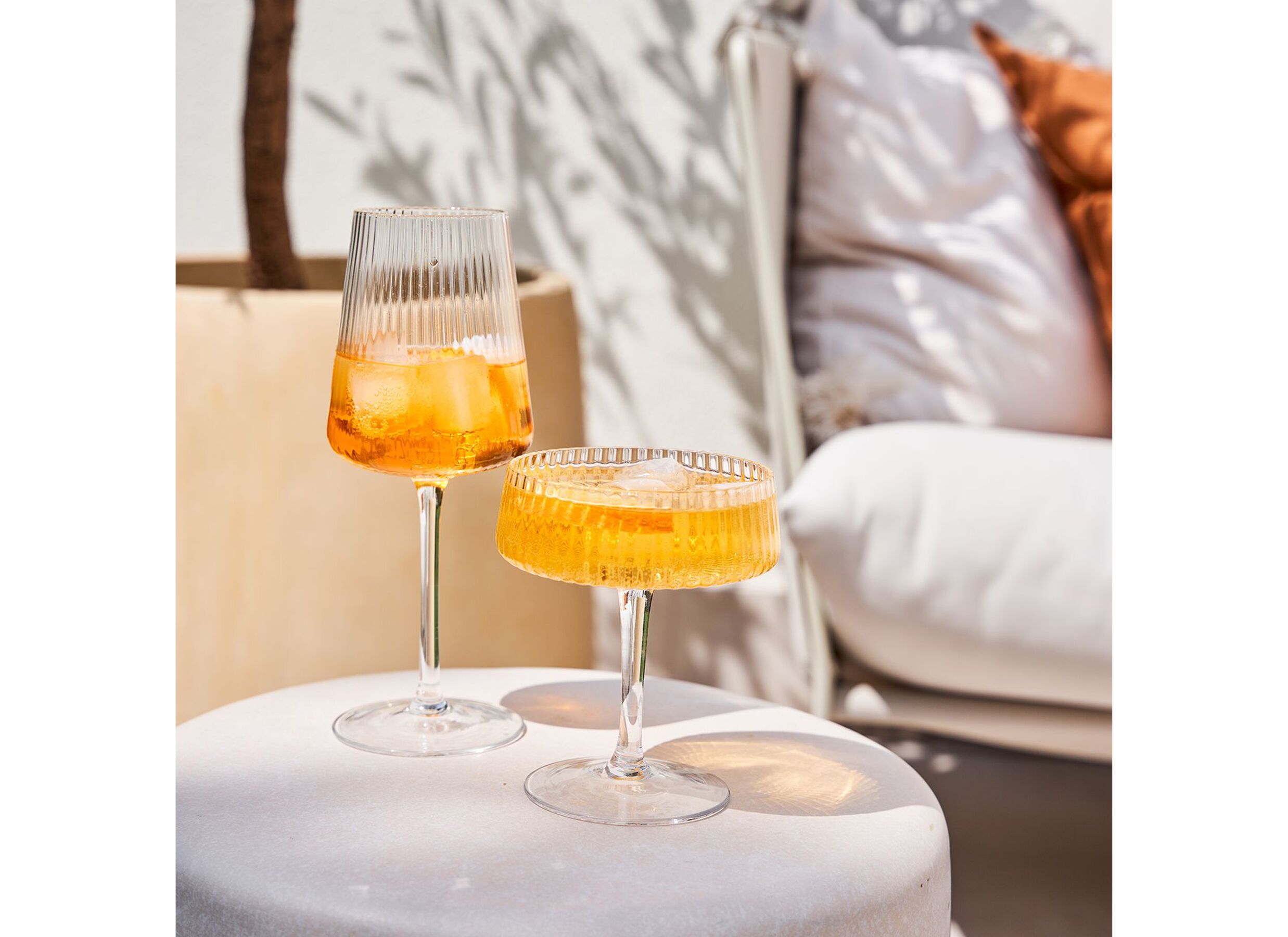 Foto ambiance - Coupe à champagne Ray 23cl - verre - transparant