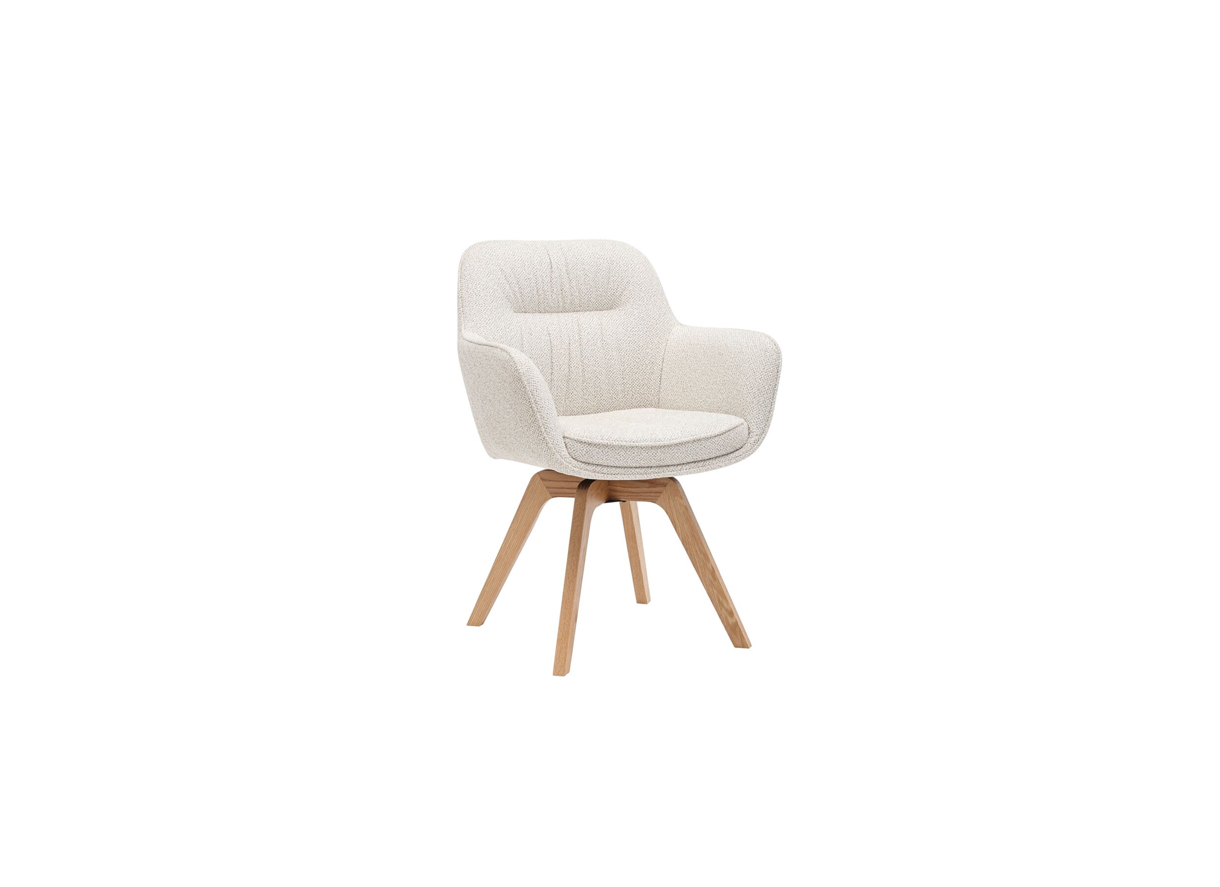 Kuipstoel Tristan 63x62 - Chaise coque Tristan 63x62,5x86,5cm - fibre polyester - beige
