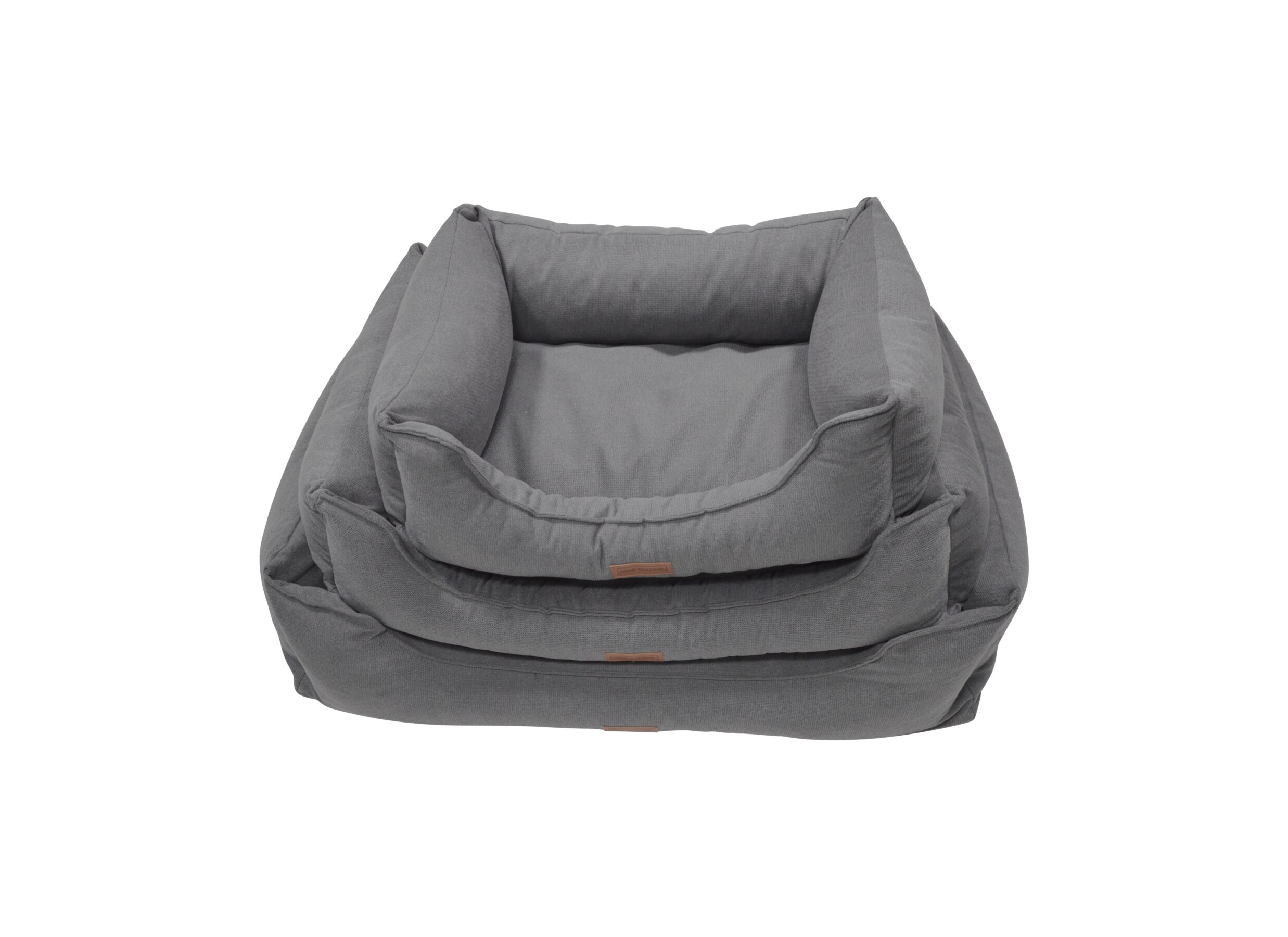 Photo ensemble - Panier pour chien Filip Classic M 80x60x25cm - tissu - gris