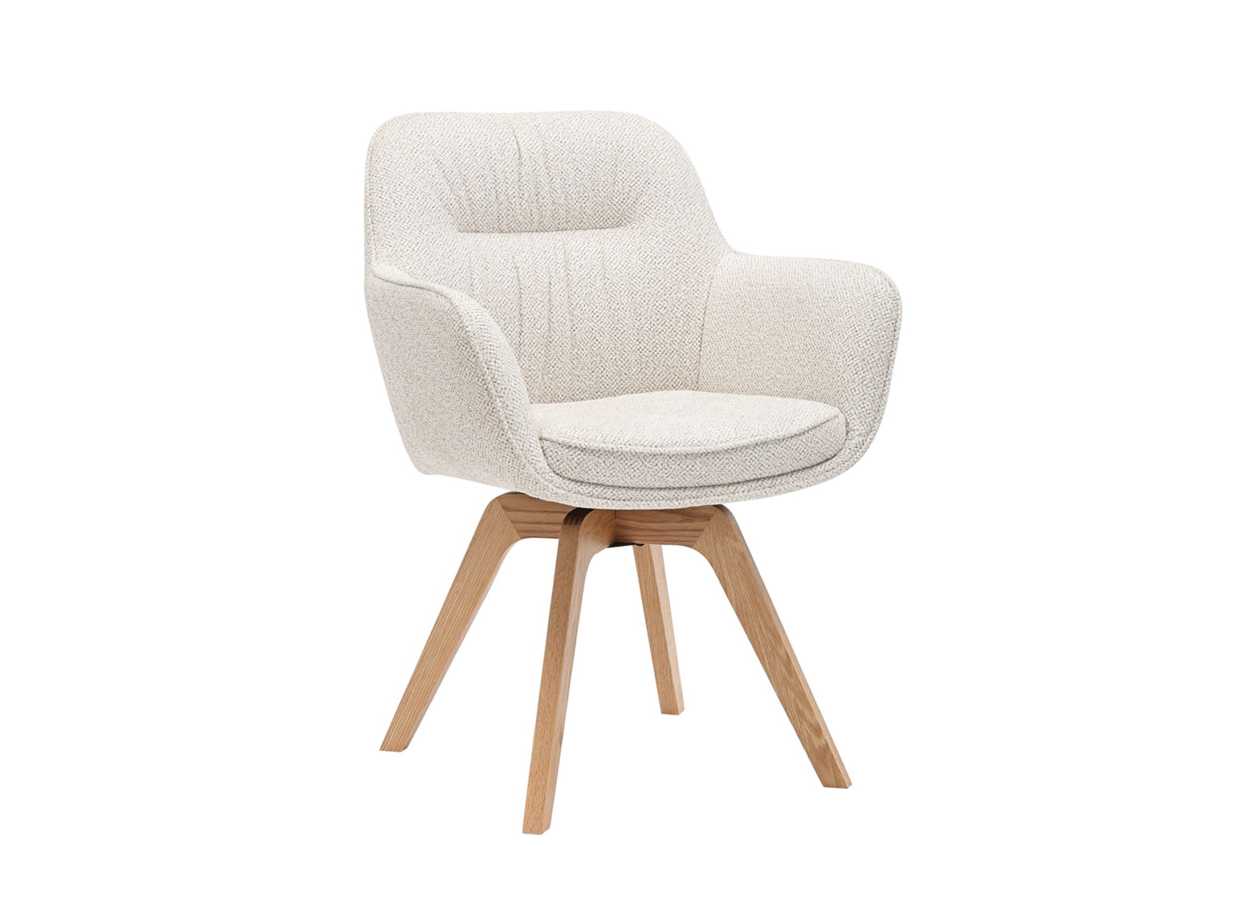 Kuipstoel Tristan 63x62 - Chaise coque Tristan 63x62,5x86,5cm - fibre polyester - beige