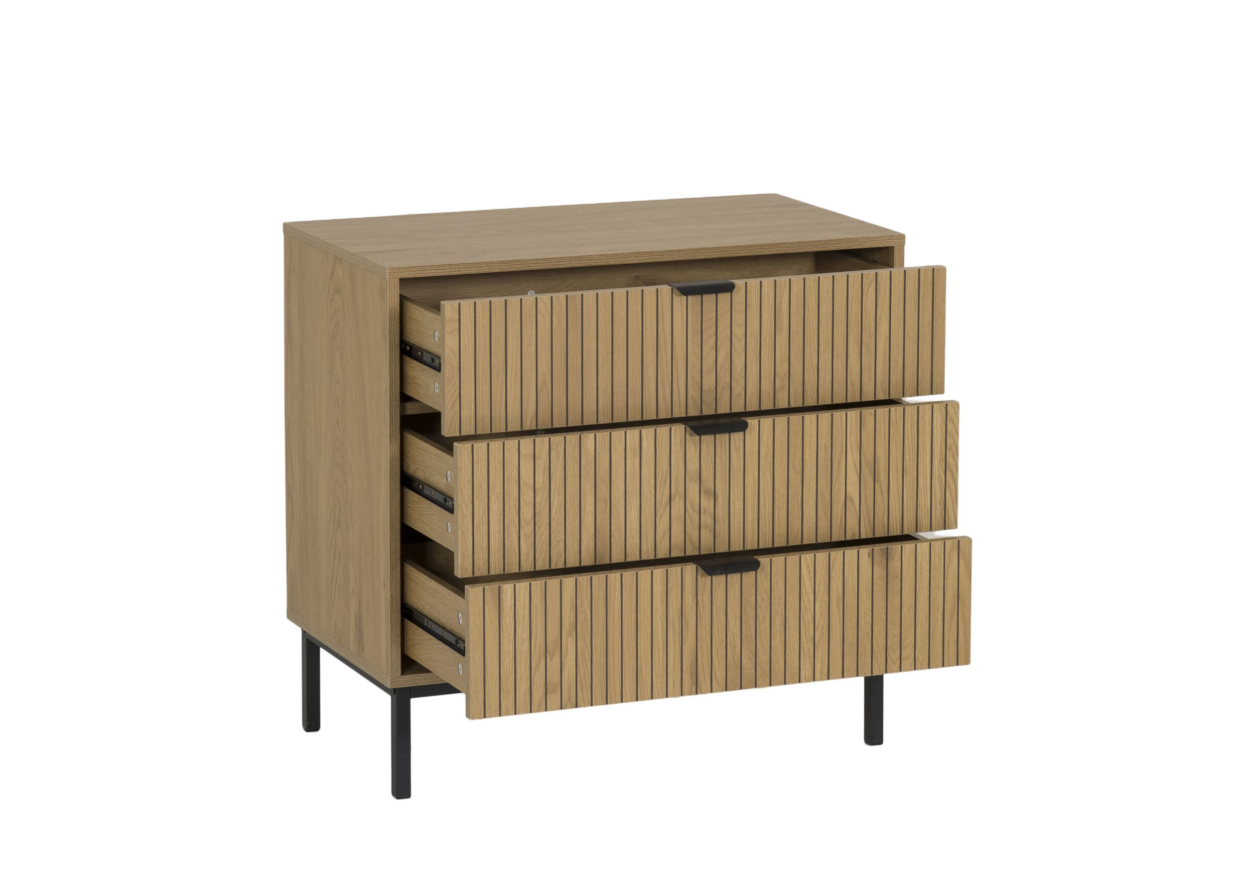 Disposition - Commode Nevado 72x40x69cm - mélamine - chêne sauvage