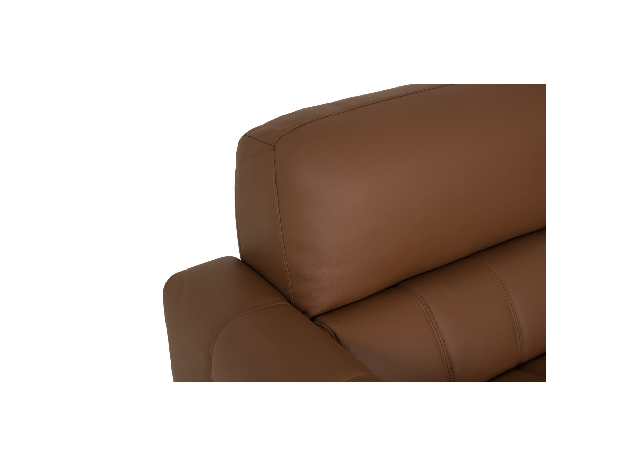 Detailfoto - Zetel Shak-Bis 2,5+2-zit - leder - warm bruin